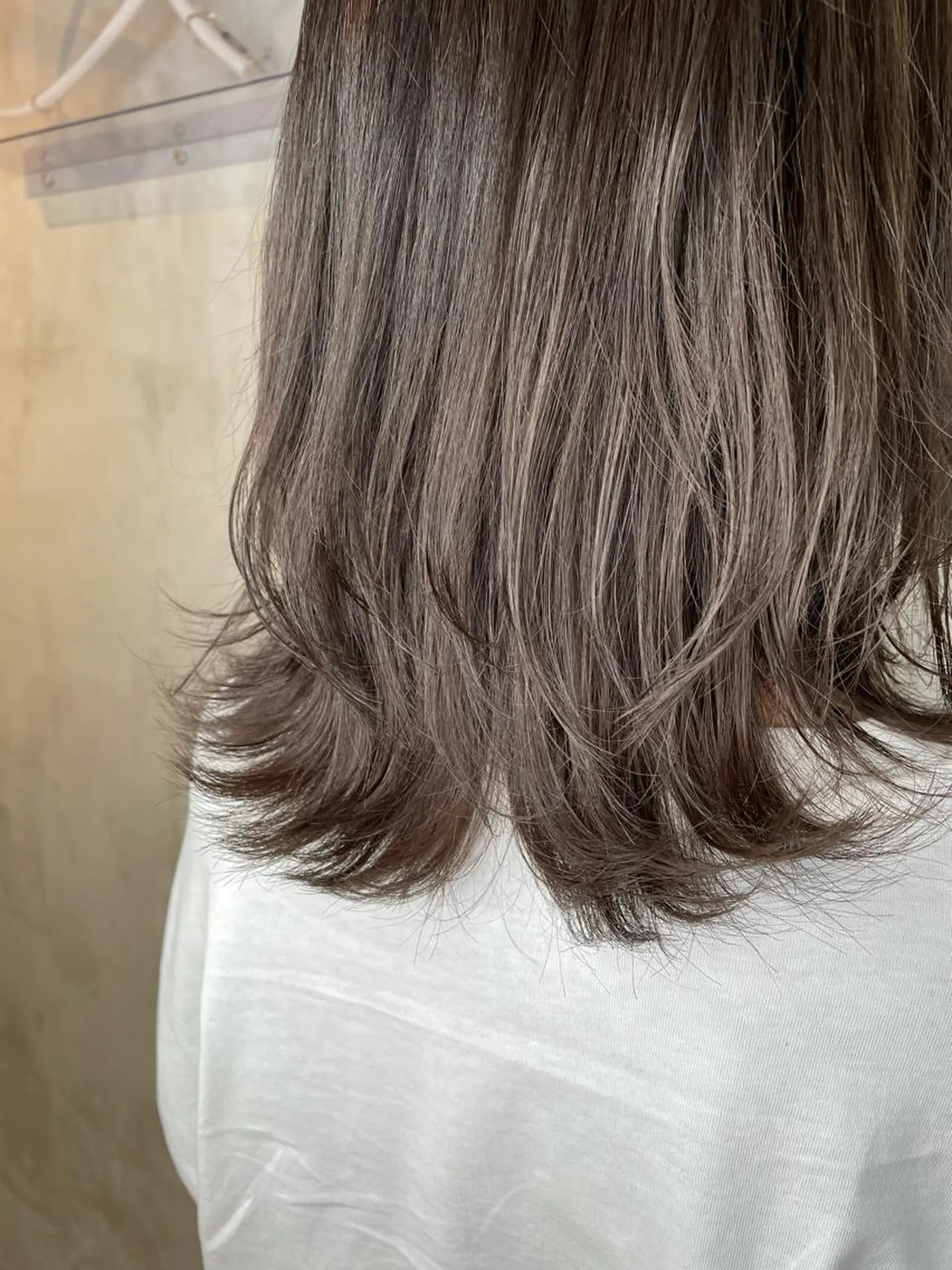 セミロング カラー ヘアカラー 🎀透明感カラー🎀 mikaのヘアスタイル