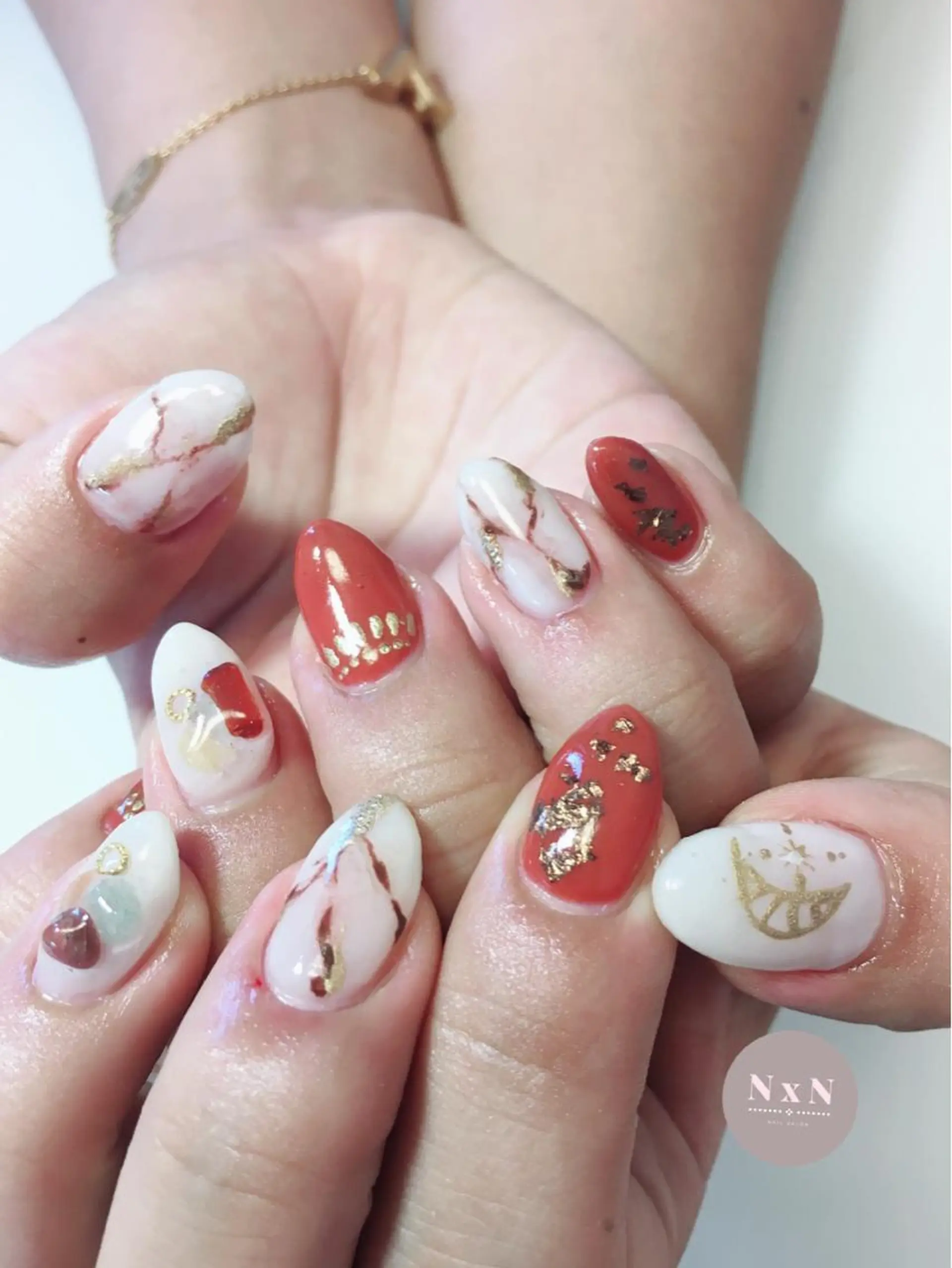 ネイル ジェルネイル ぷっくりネイル nail salon N×Nのネイルデザイン