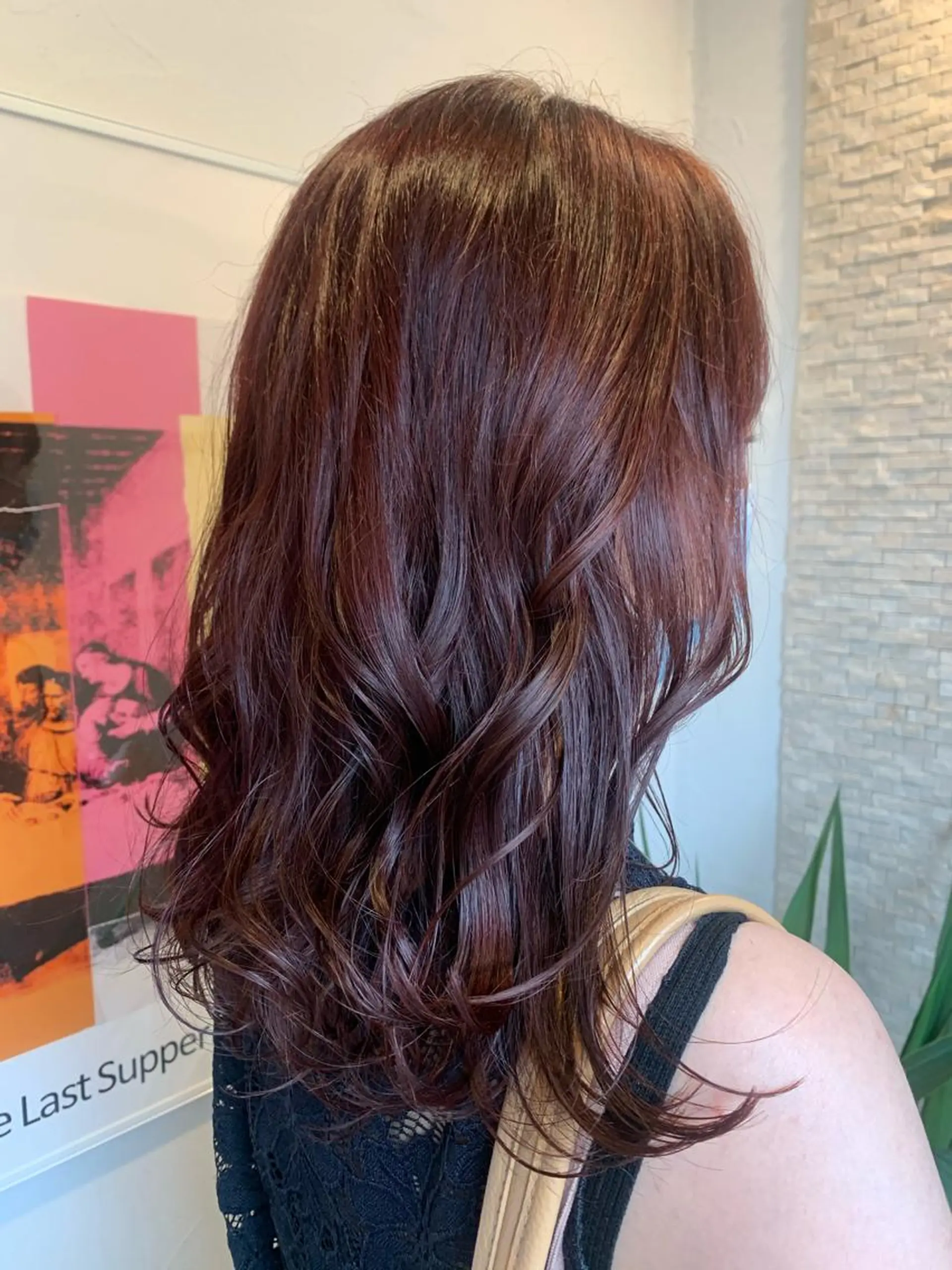 セミロング カラー 平 ちひろのヘアスタイル