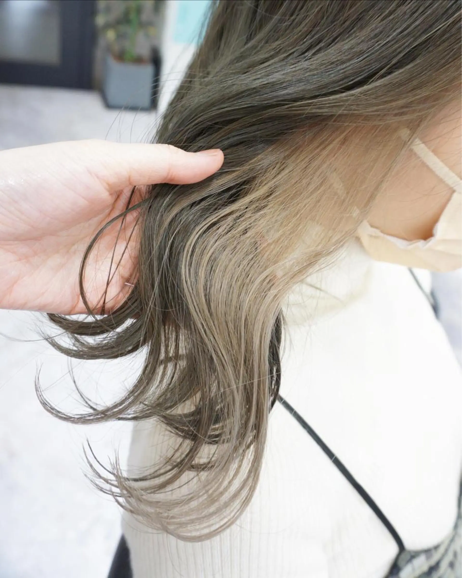 ミディアム カット ヘアカラー トリートメント hair teria ryu 大塚のヘアスタイル