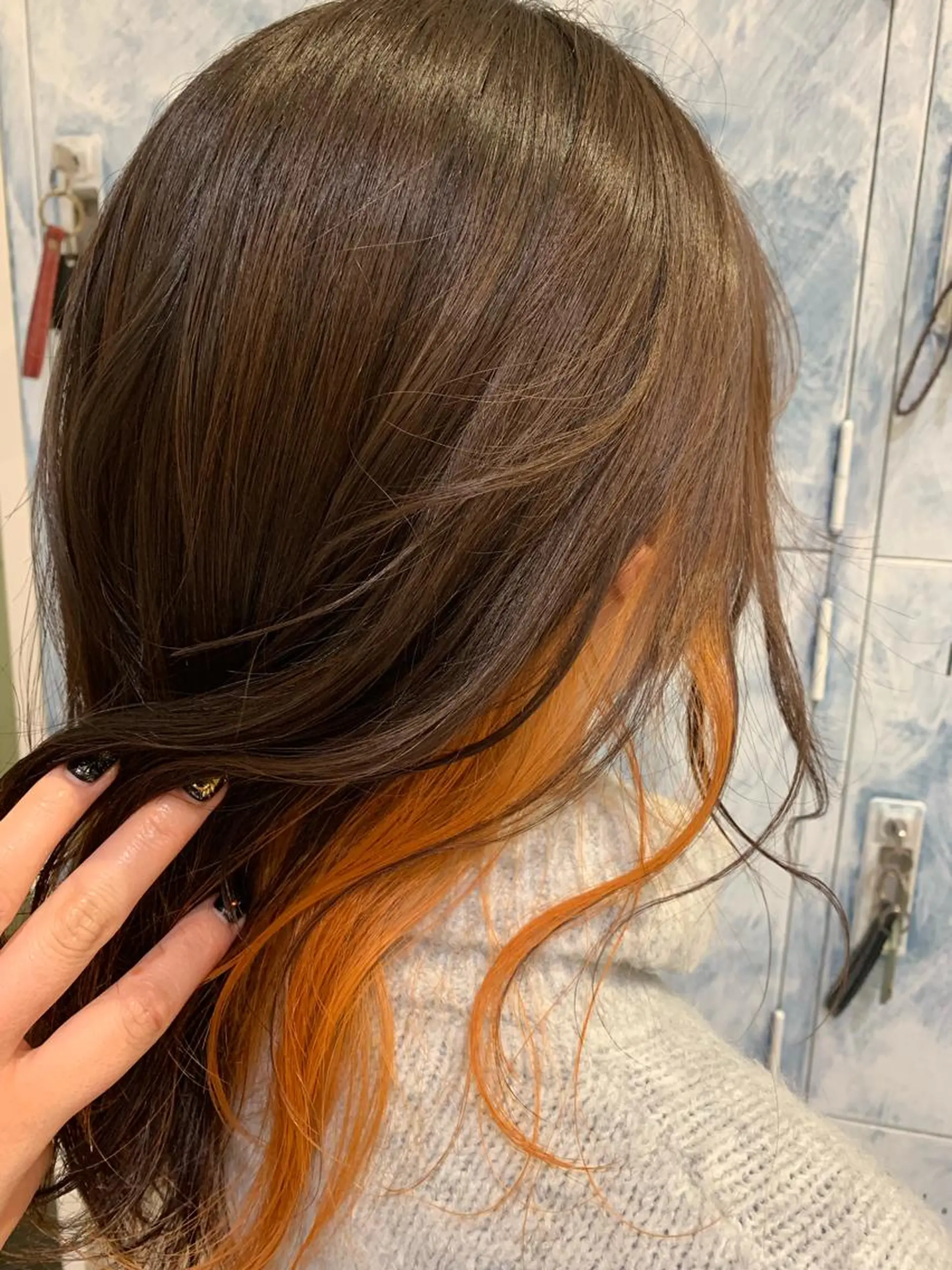 ミディアム カラー 髪質改善/縮毛矯正 ツヤ髪🩷さつきのヘアスタイル