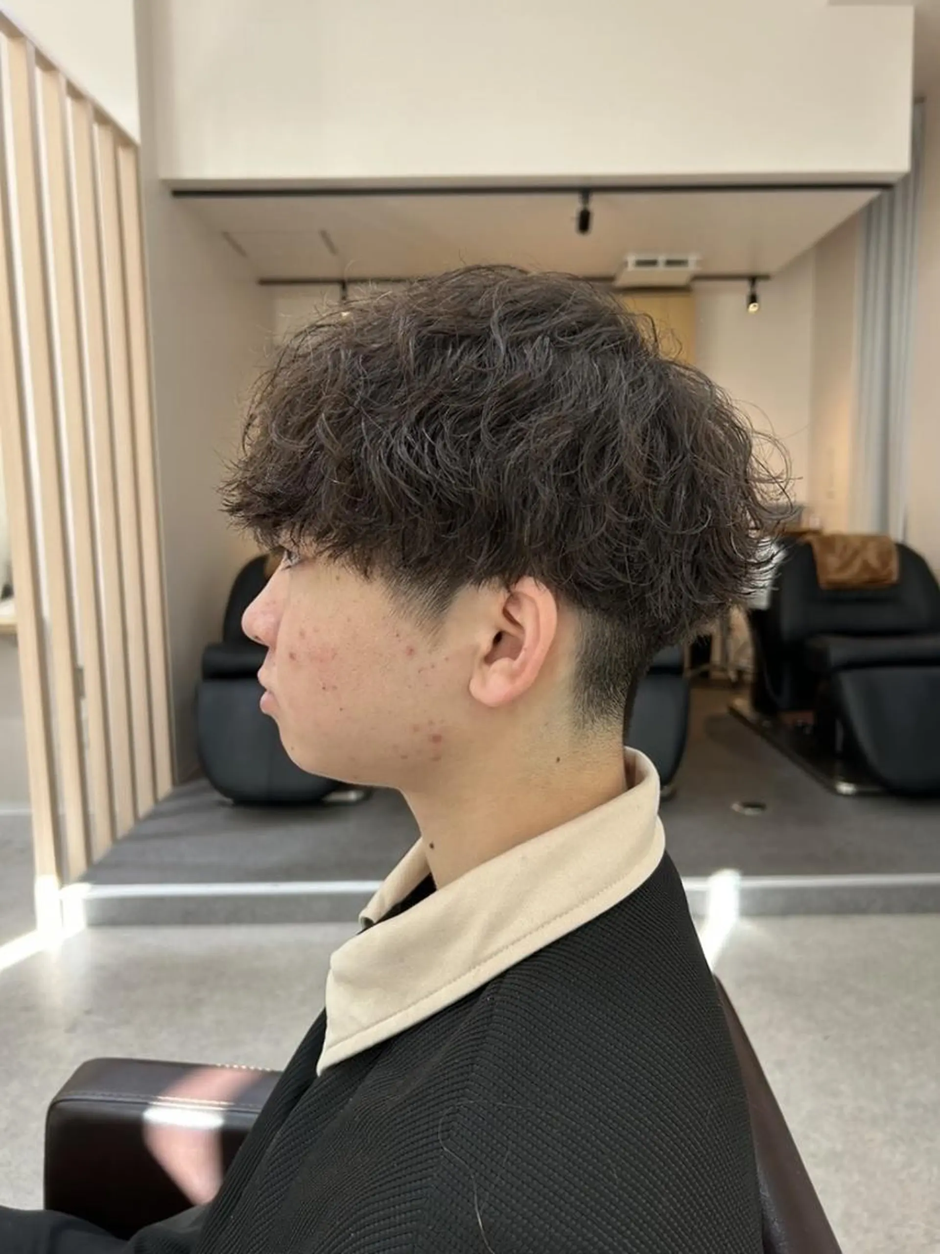 ミディアム メンズ カット ヘアカラー トリートメント ✨【公式】 juhl.横浜✨のヘアスタイル