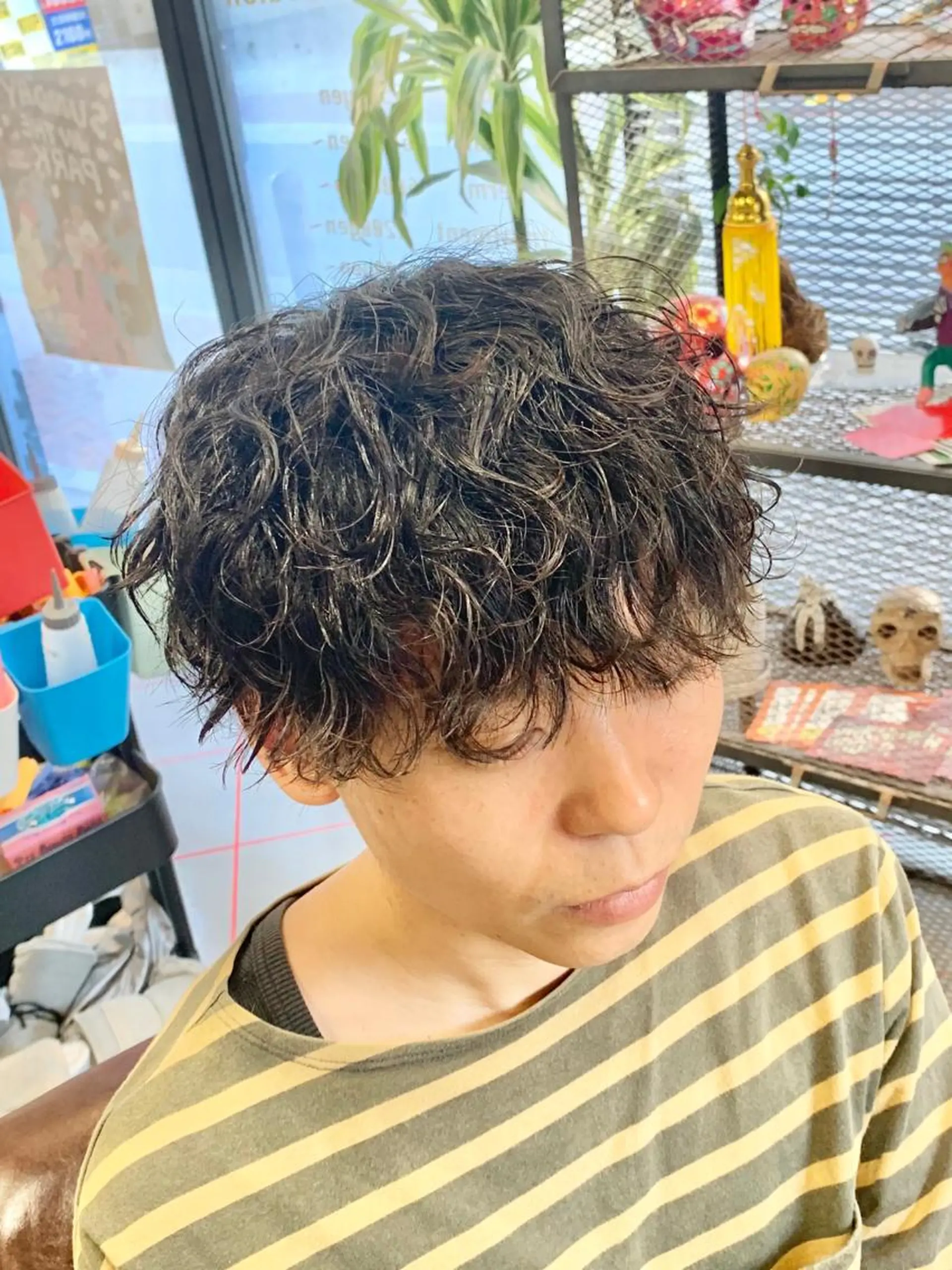 ショート パーマ メンズ 【扱いやすいパーマ】 眞鍋拓己のヘアスタイル