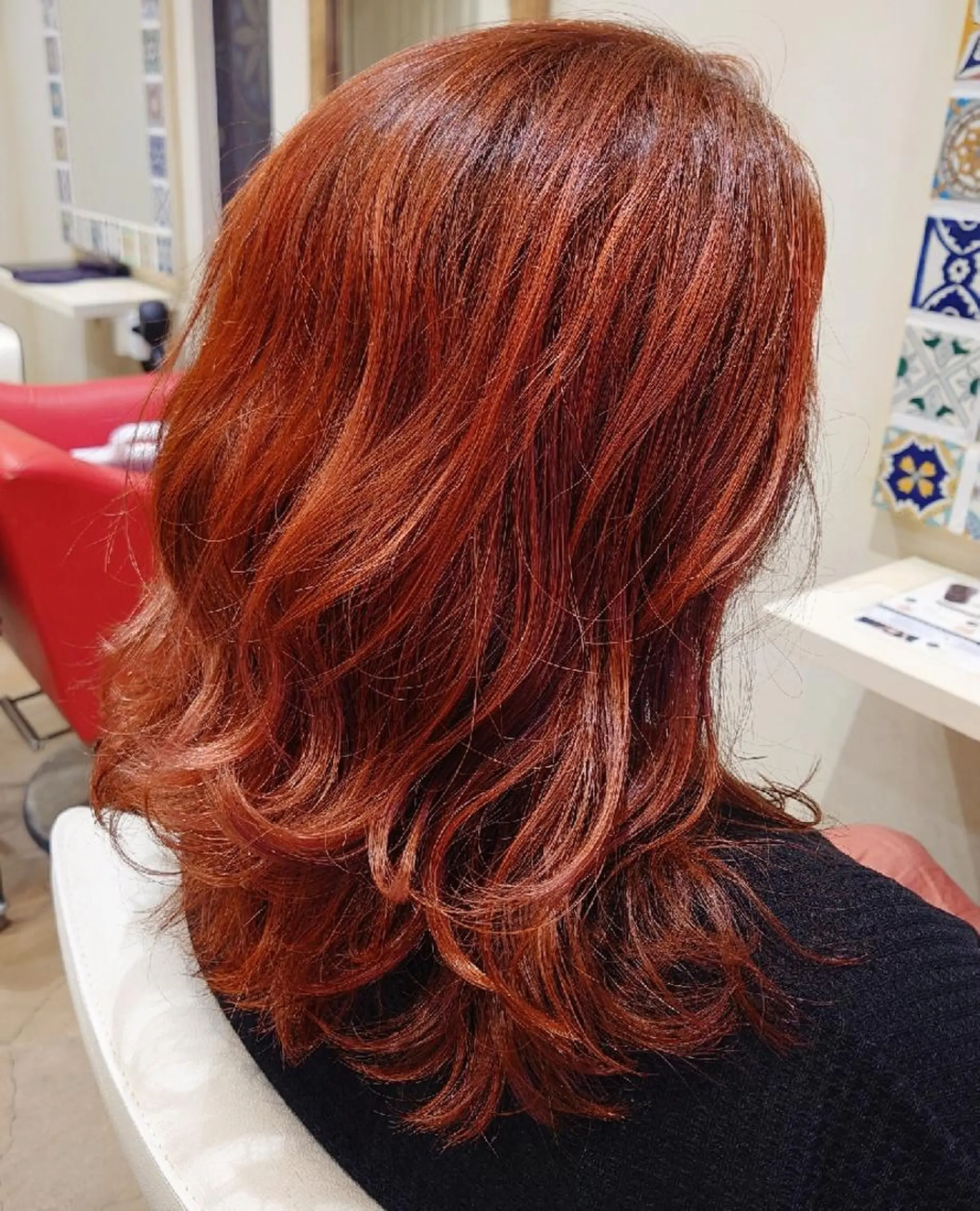 カラー ブリーチ ピンクカラー 徳永 博志のヘアスタイル