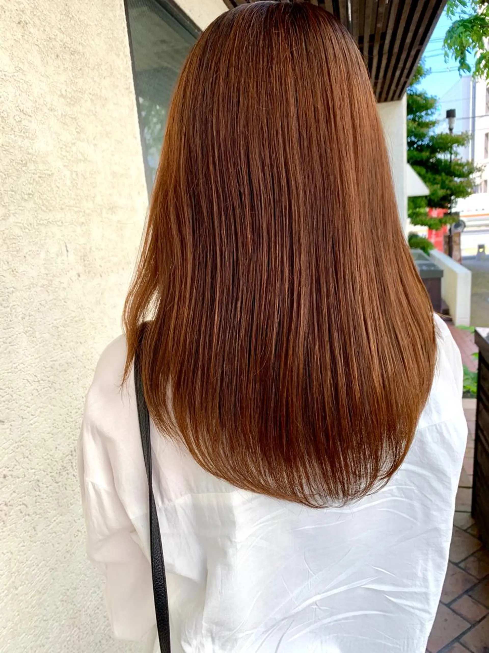 ロング カラー パーマ 艶髪・酸性ストレート フリツのヘアスタイル