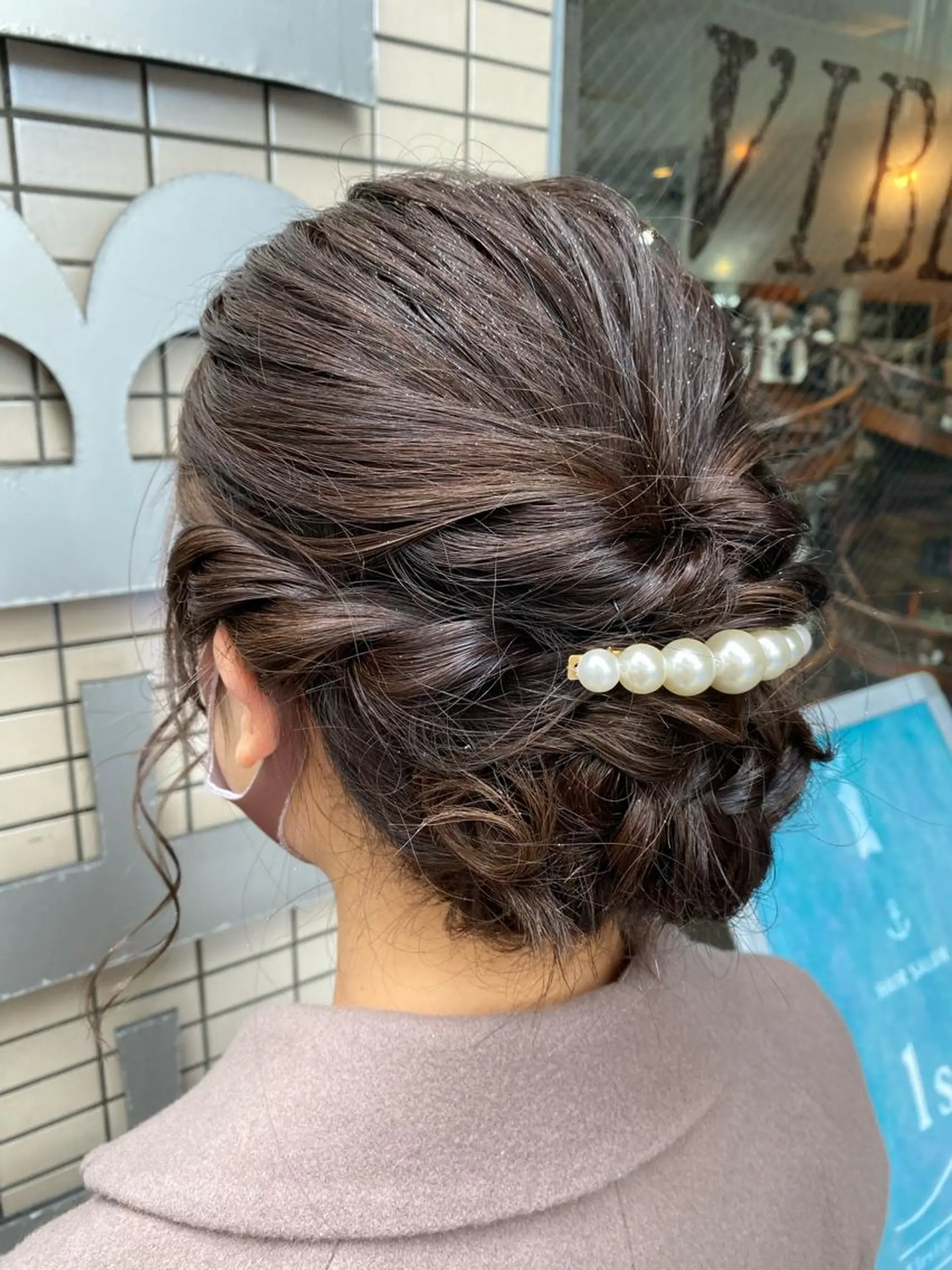 セミロング ヘアアレンジ ヘアセット 💖ハイライト/ハイ トーン💖MIKIのヘアスタイル