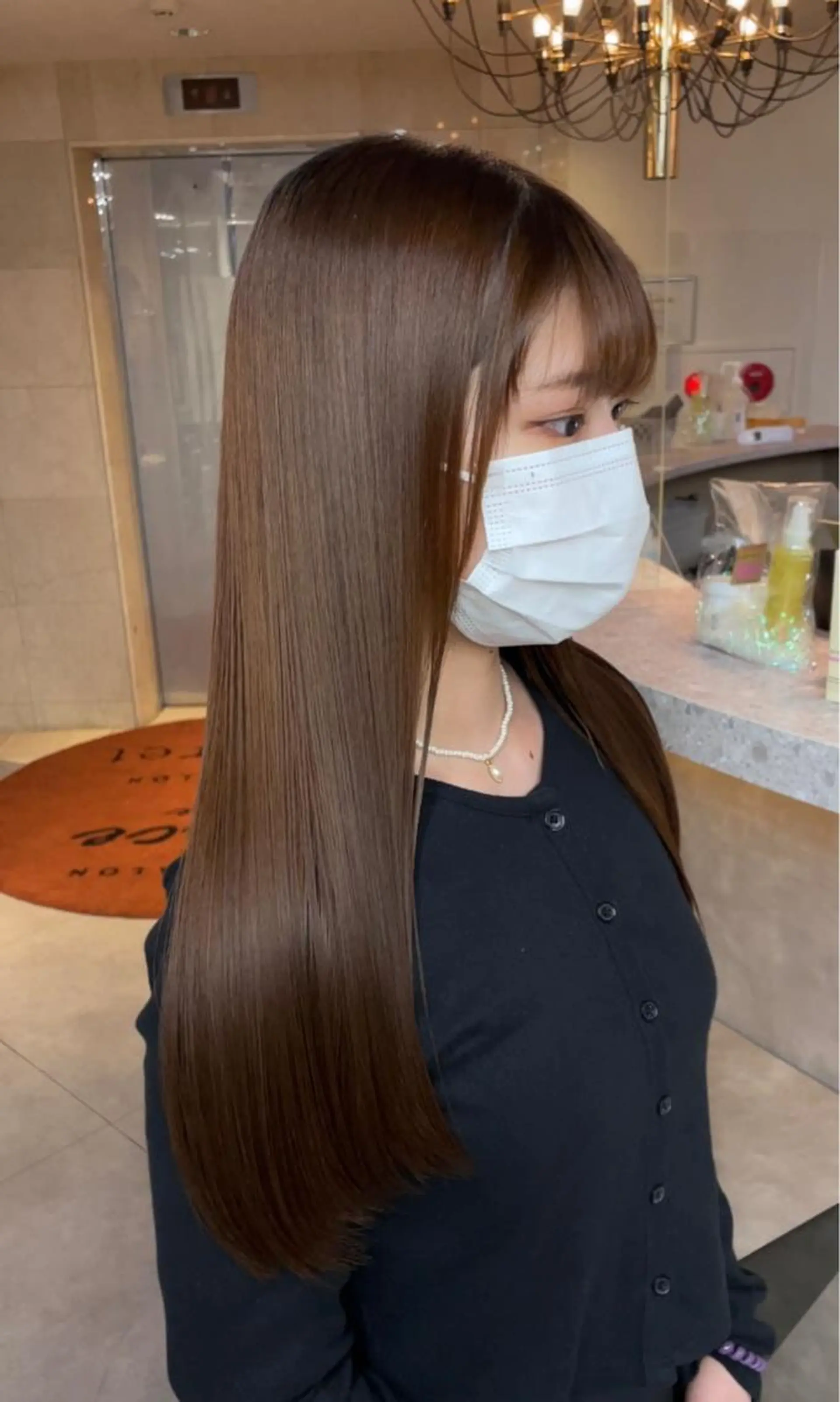 ロング カラー パーマ 髪質改善、癖毛直し 縮毛矯正が得意のヘアスタイル