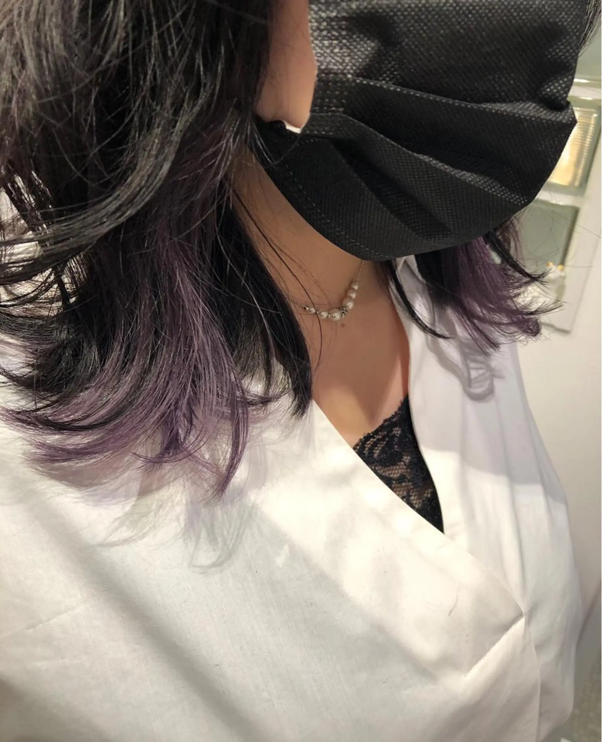 カラー ブリーチ バイオレットカラー 京都美容師 塩のヘアスタイル