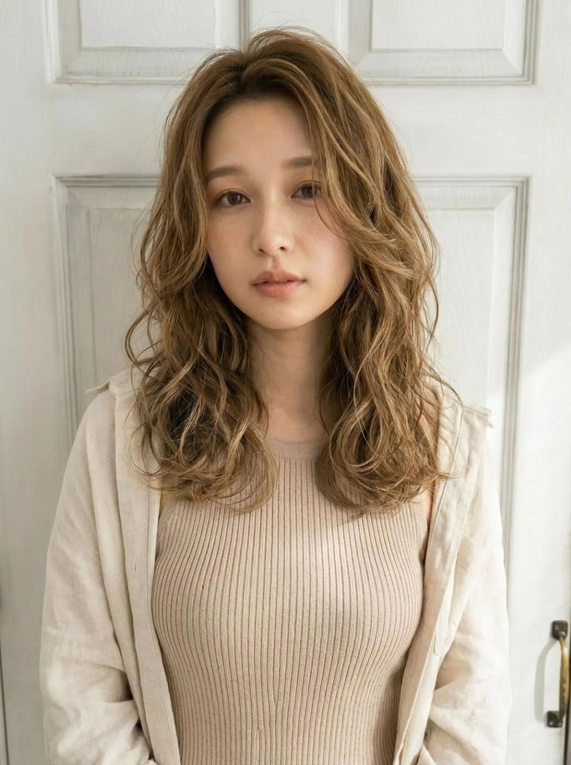 セミロング ボブ くびれヘア 顔周りカット 髪質改善 韓国風ヘア Aroma hair 🌙tanakaのヘアスタイル
