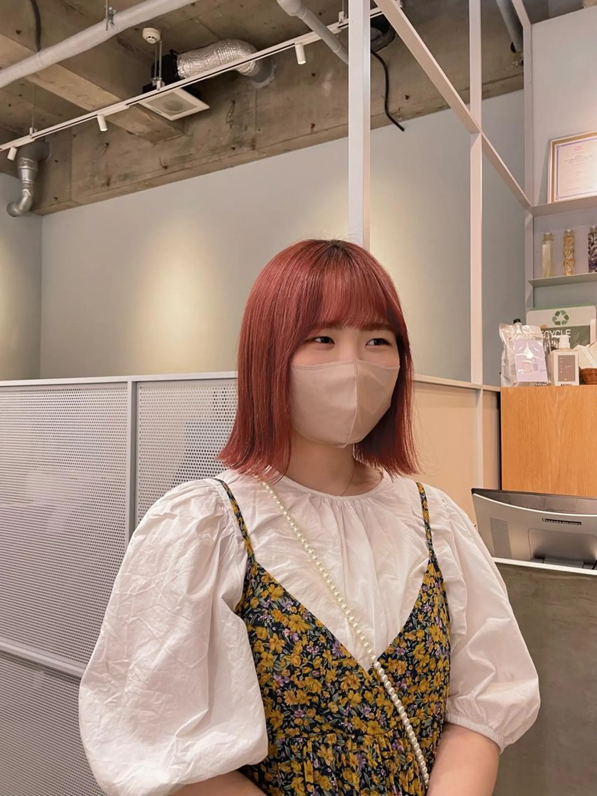 カラー ヘアカラー いまかわ ゆなのヘアスタイル