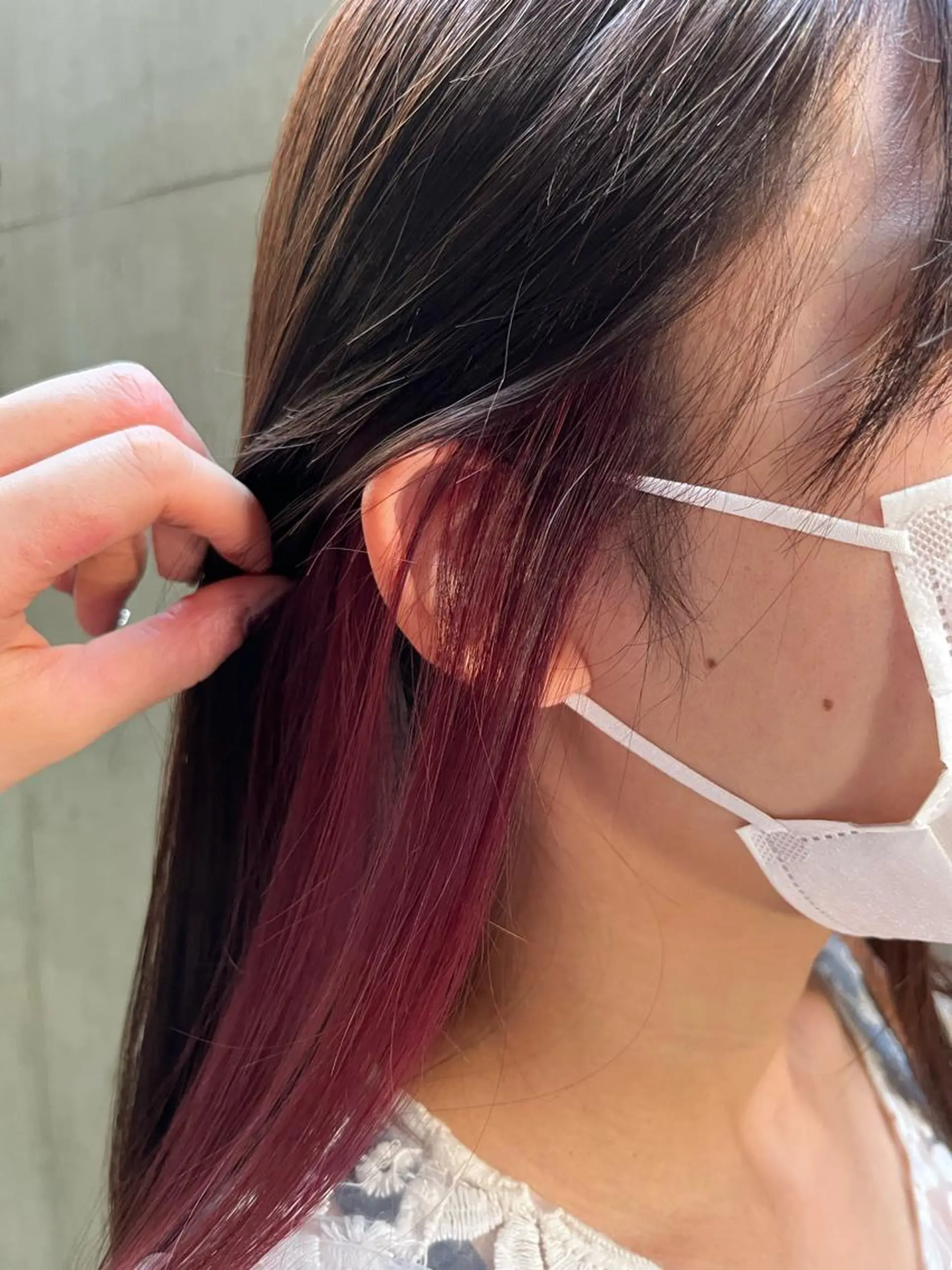 ロング カラー ブリーチ ピンクカラー 似合わせ/ブリーチ/ 髪質改善/ミクෆ‪のヘアスタイル