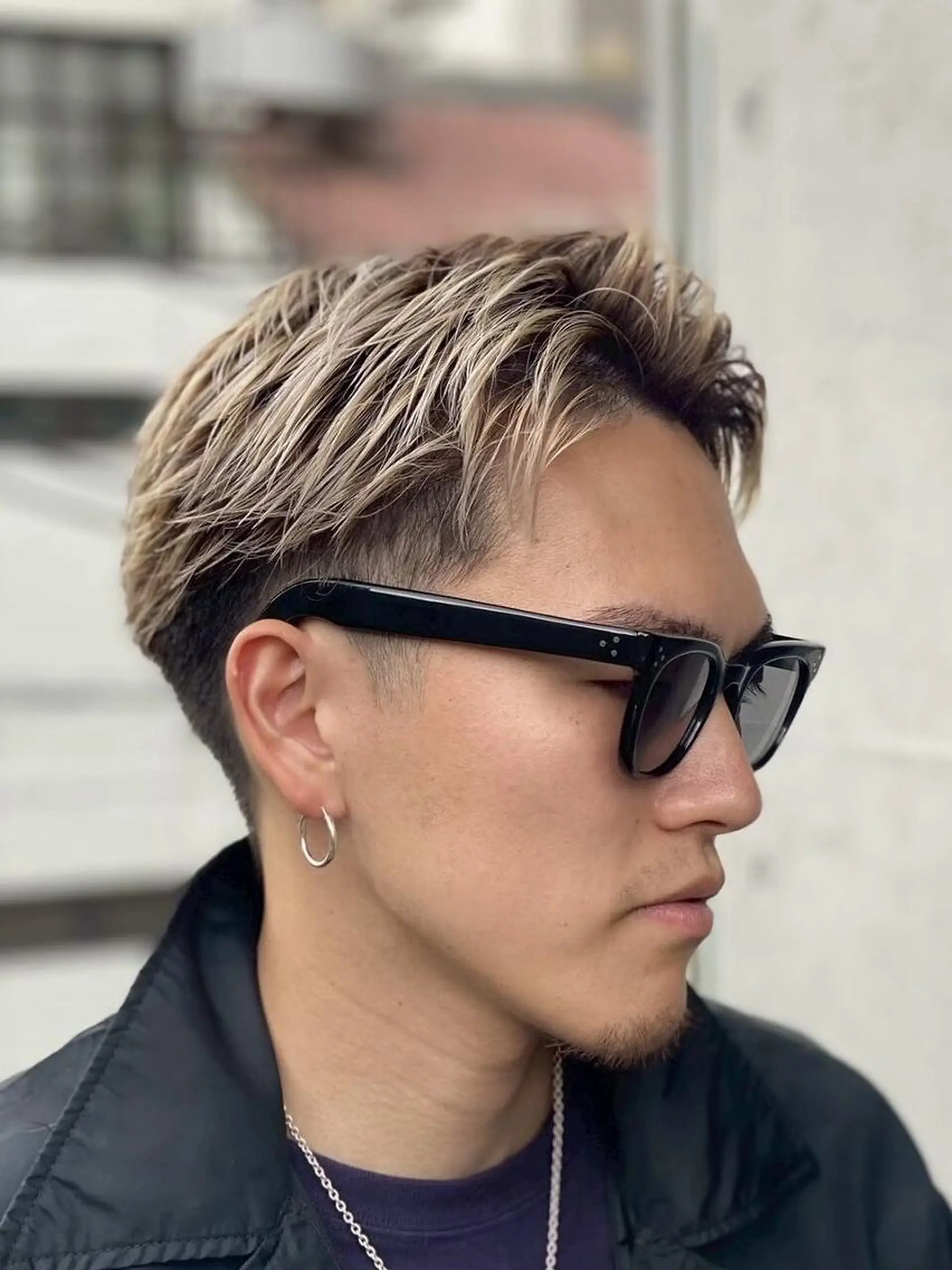 メンズ カット ヘアカラー ARCANAブリーチ ダブルカラー🌟原宿のヘアスタイル