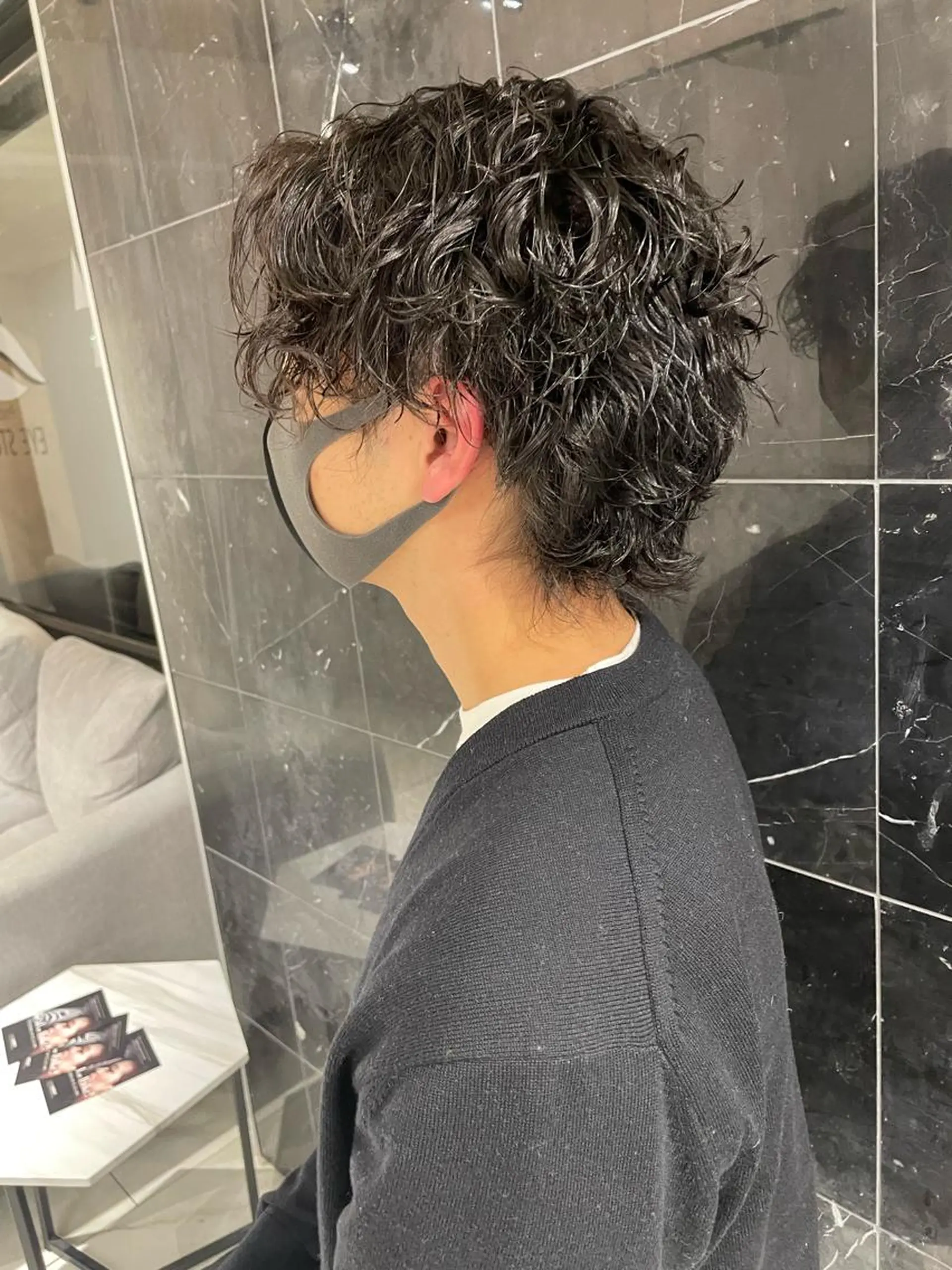 パーマ メンズ カット パーマ 大阪メンズ 美容師井上智博のヘアスタイル