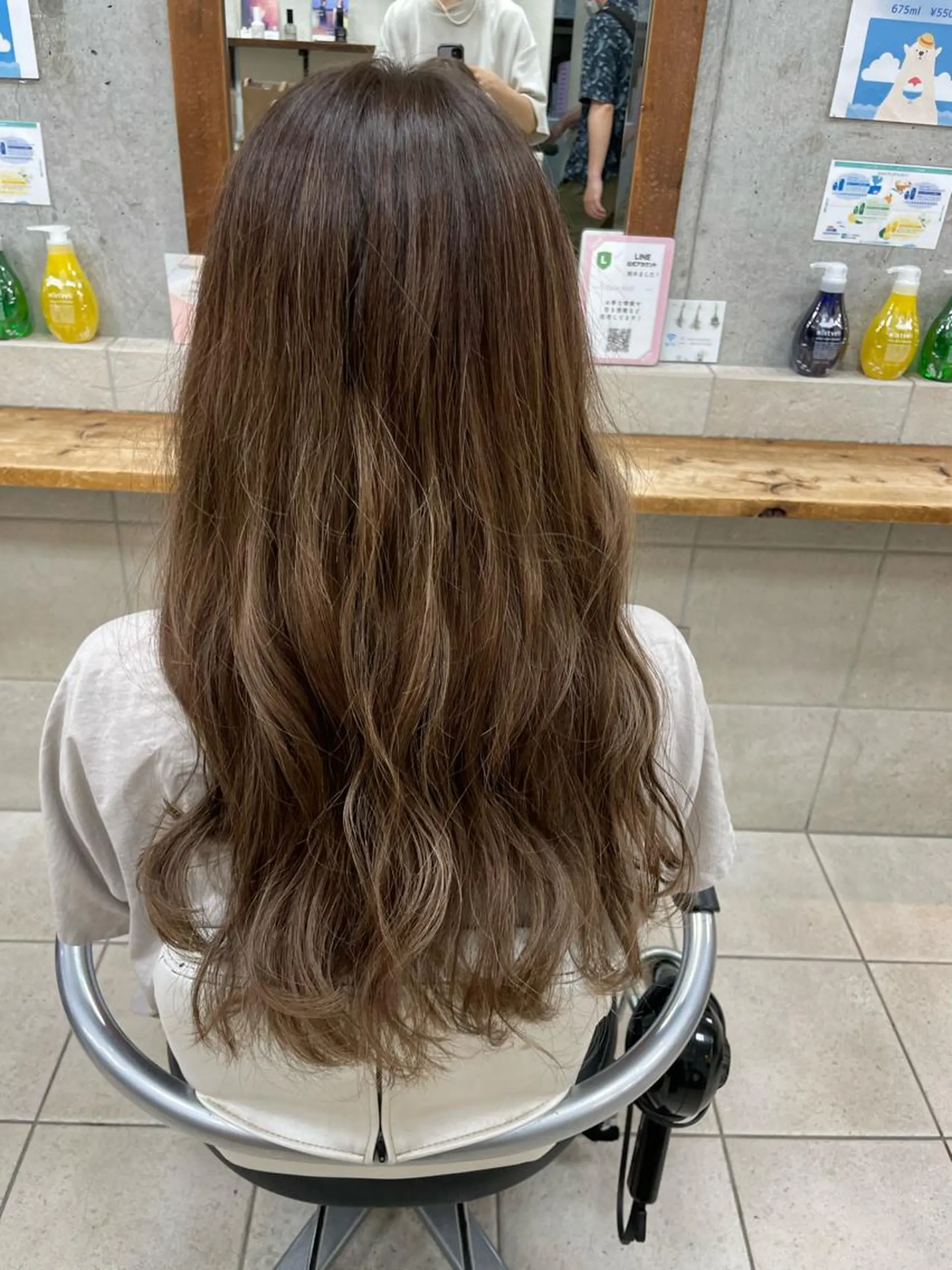 ロング カラー パーマ 鈴木 皆斗のヘアスタイル