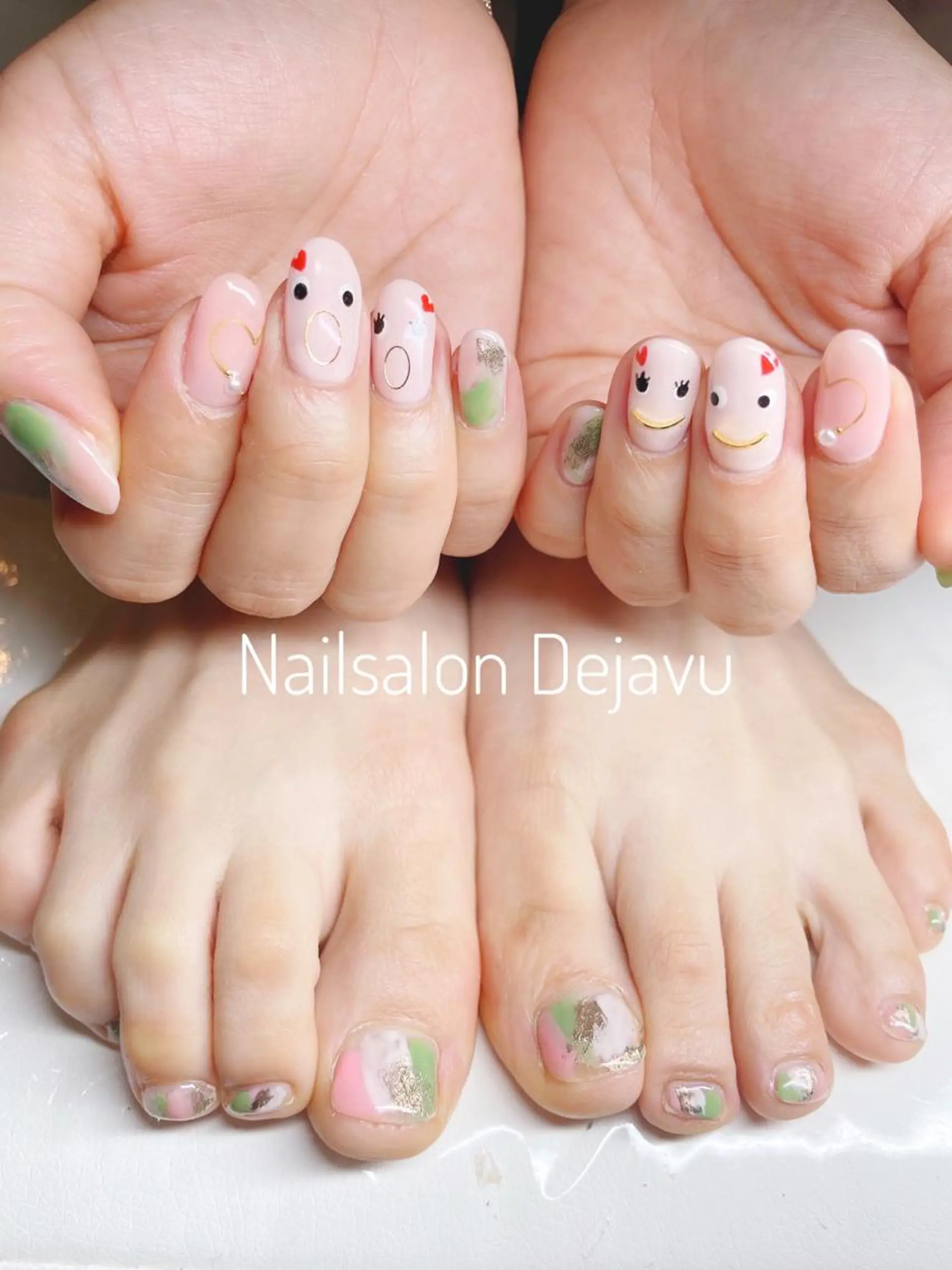 ネイル アートネイル フットネイル ジェルネイル Dejavu所属・Nail salon Dejavu 🌿のネイルデザイン