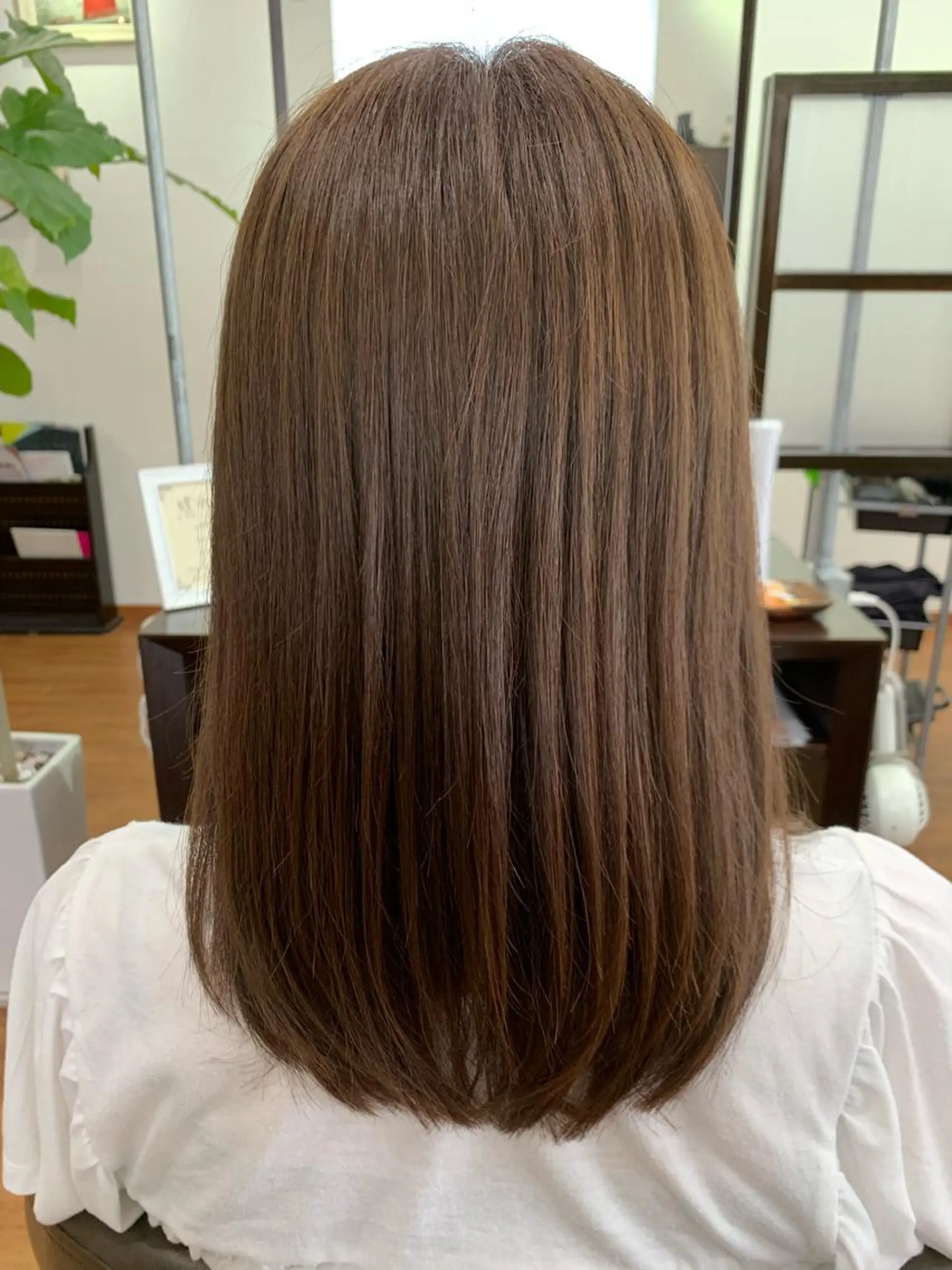 セミロング カラー カット ヘアカラー トリートメント 星 翔のヘアスタイル