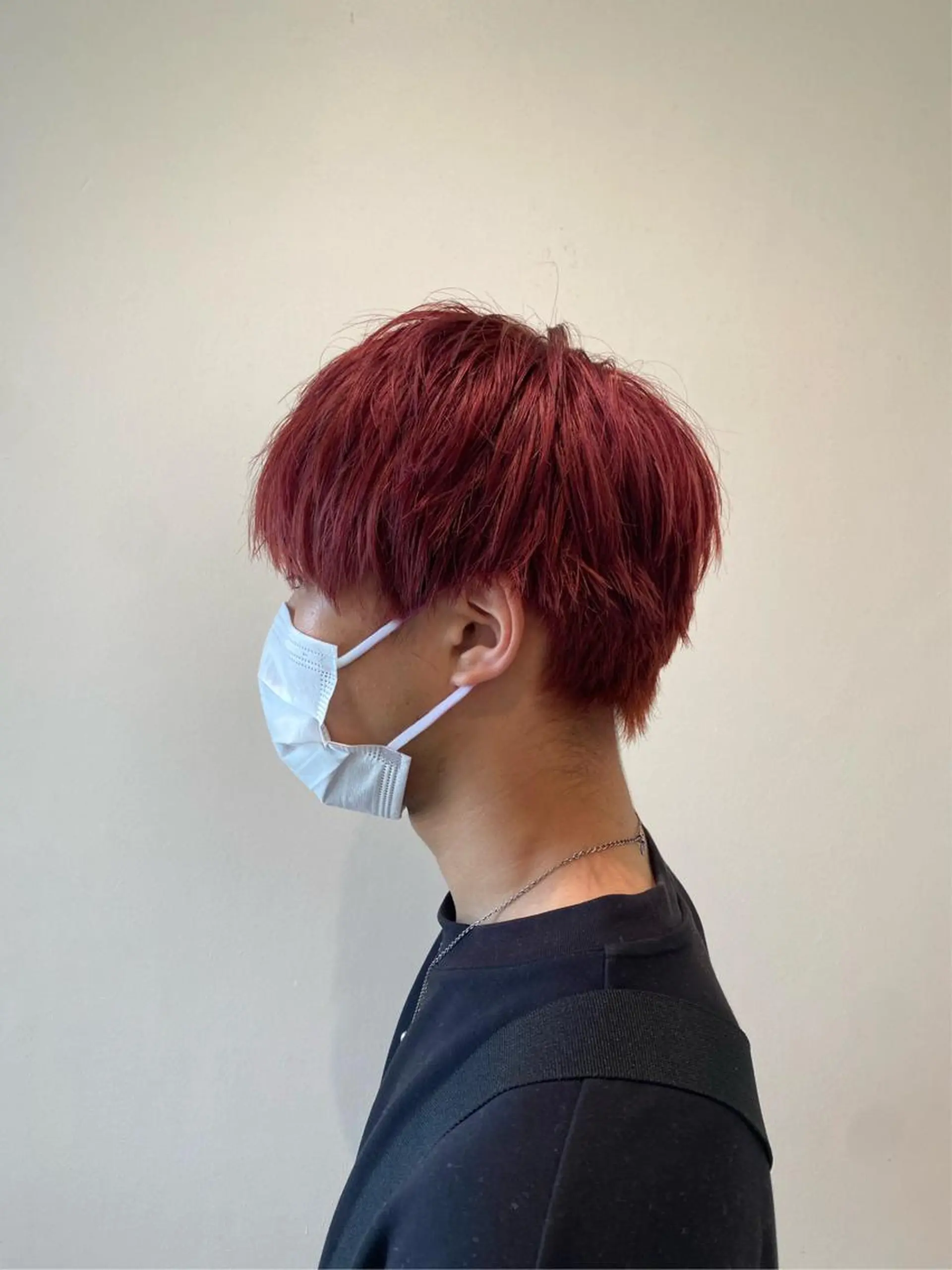 カラー ブリーチ レッドカラー 暖色カラー /ヘアアレンジ/花鈴のヘアスタイル