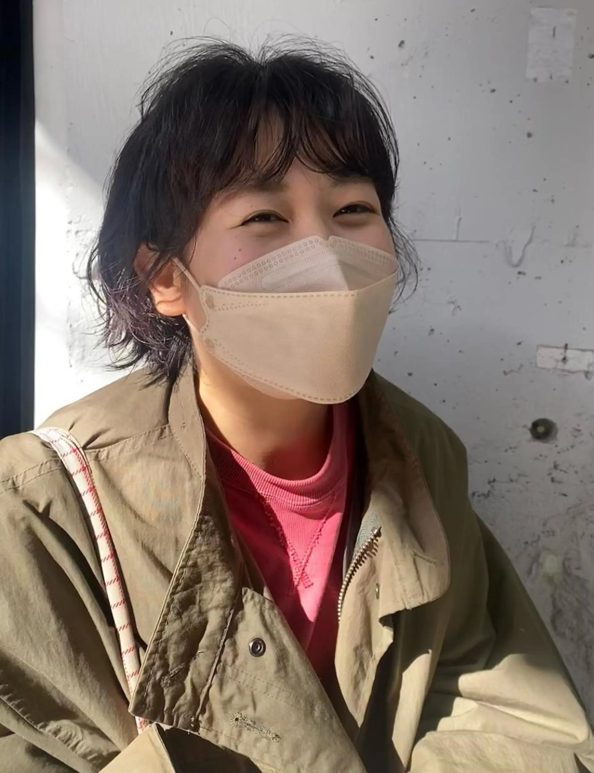 ショート カラー パーマ ショートボブ 透明感カラー ボブ ショートヘア ニュアンスパーマ 大石 沙季のヘアスタイル