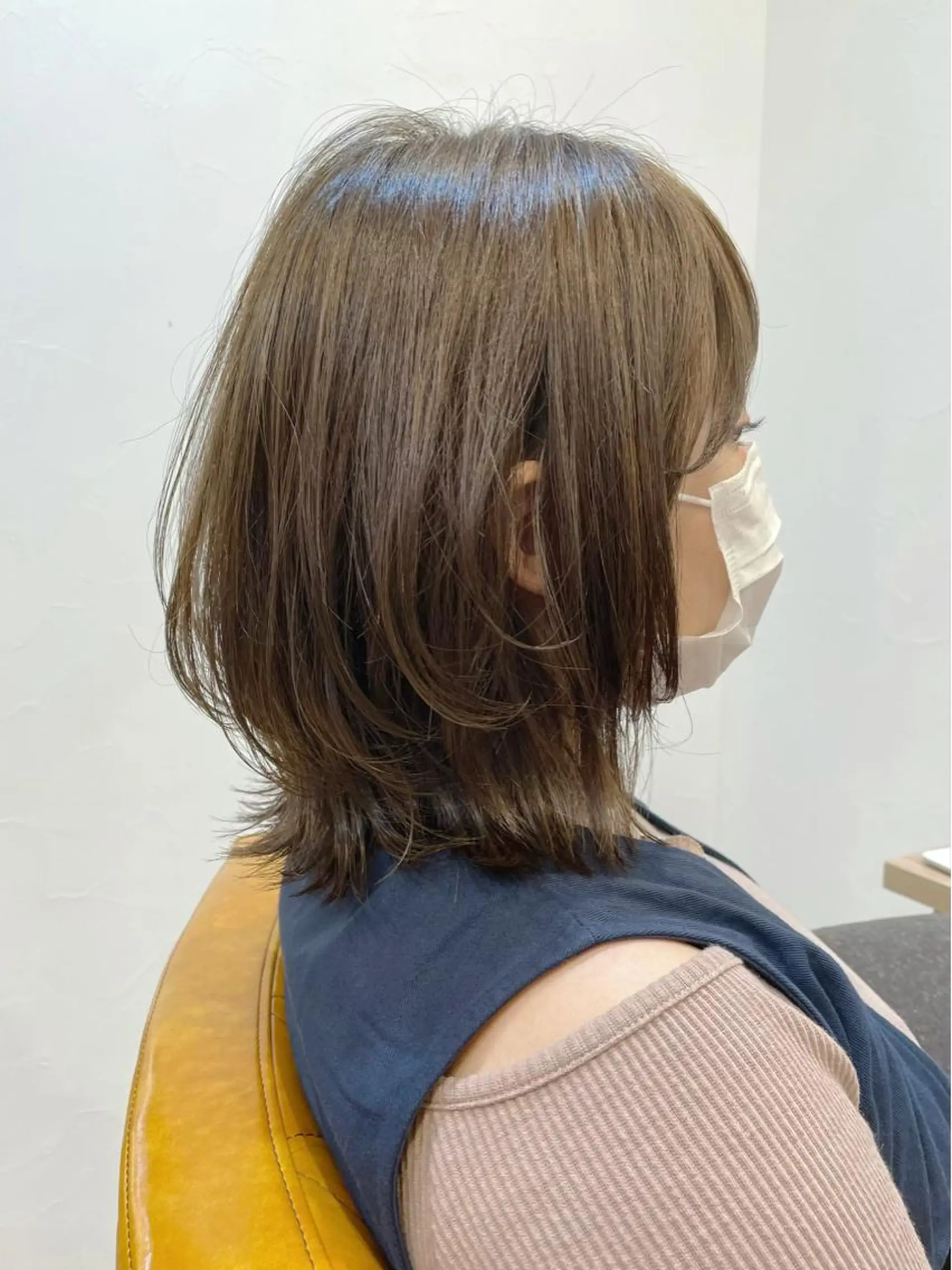 ミディアム ボブ 伸ばしかけ レイヤーカット ミディアムヘア🌼 さきのヘアスタイル