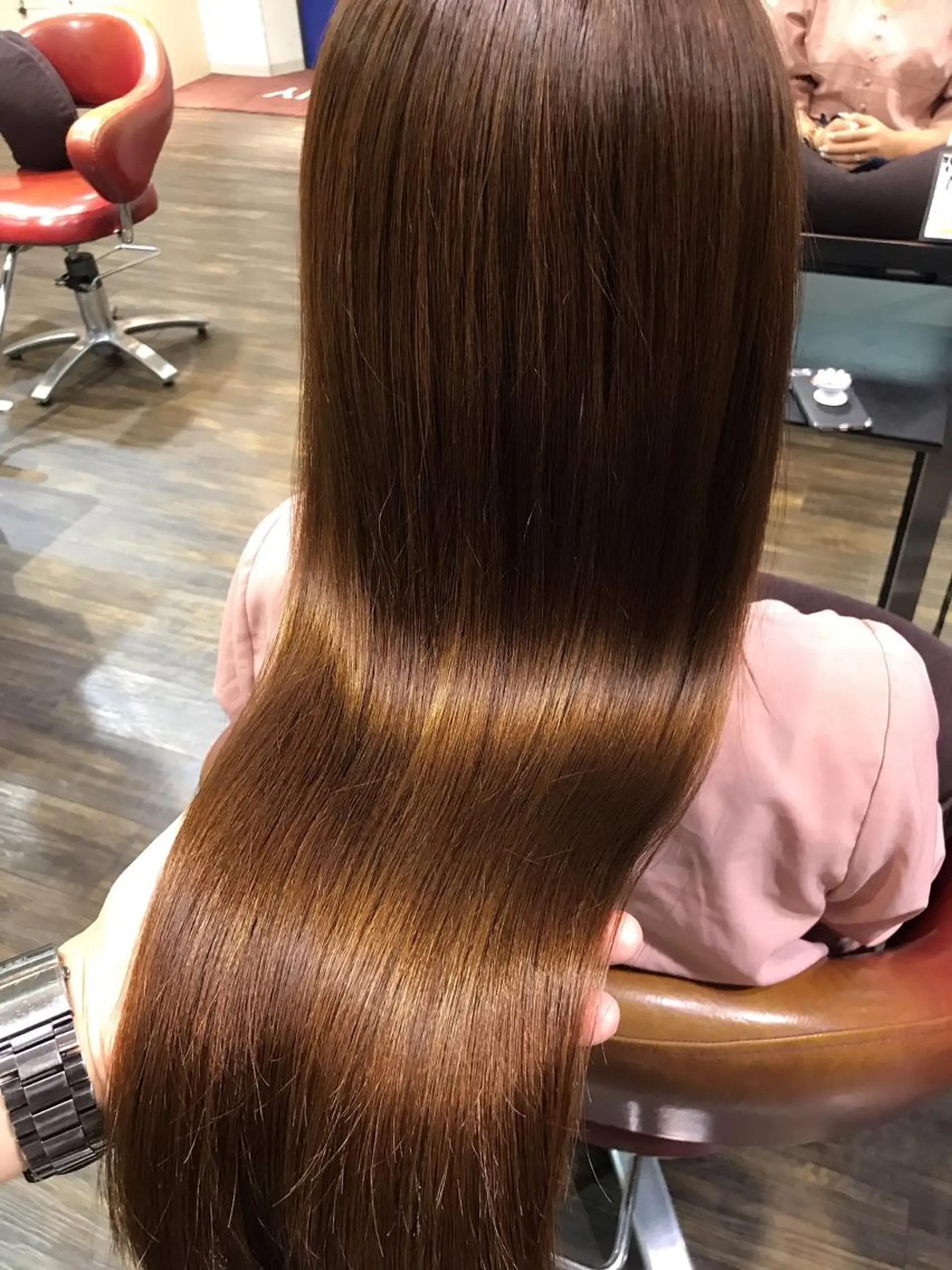 ロング カラー イルミナカラー トリートメント 縮毛矯正/ 髪質改善 /ショート　圍　崇行のヘアスタイル