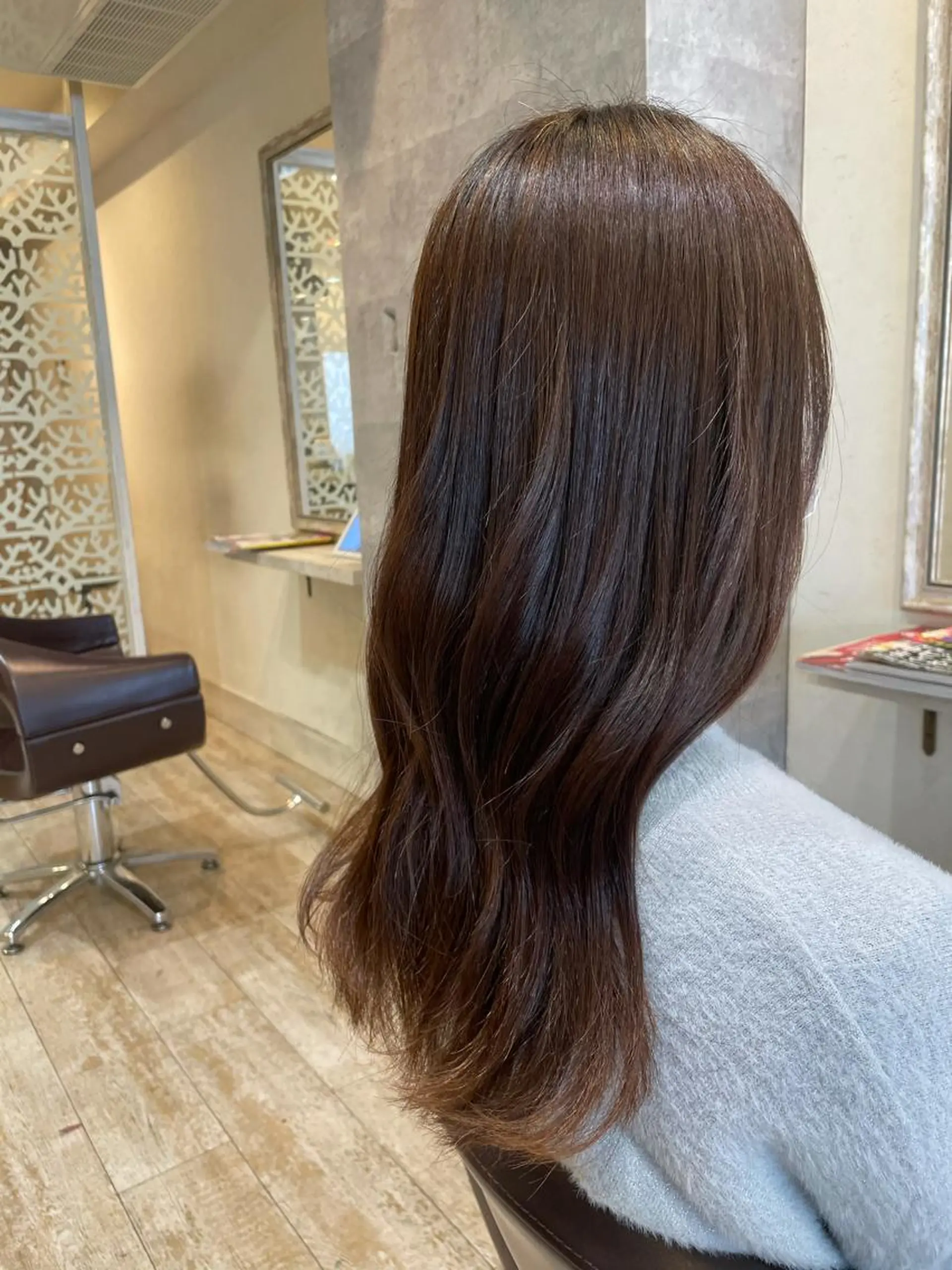 ロング カラー 小顔/似合わせカット 杉山莉菜のヘアスタイル