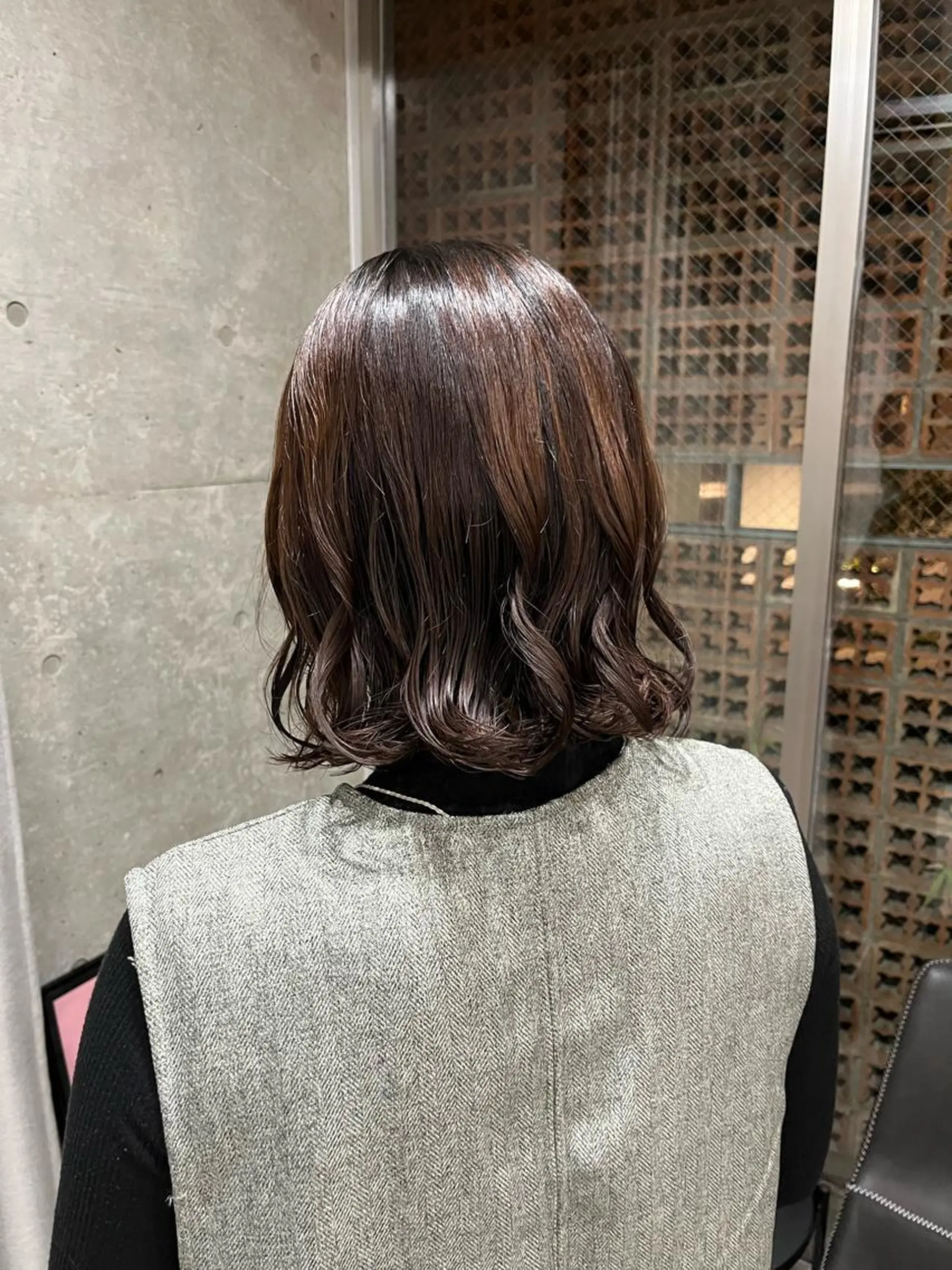 ミディアム パーマ カット パーマ ロングパーマ木村 ボブパーマのヘアスタイル