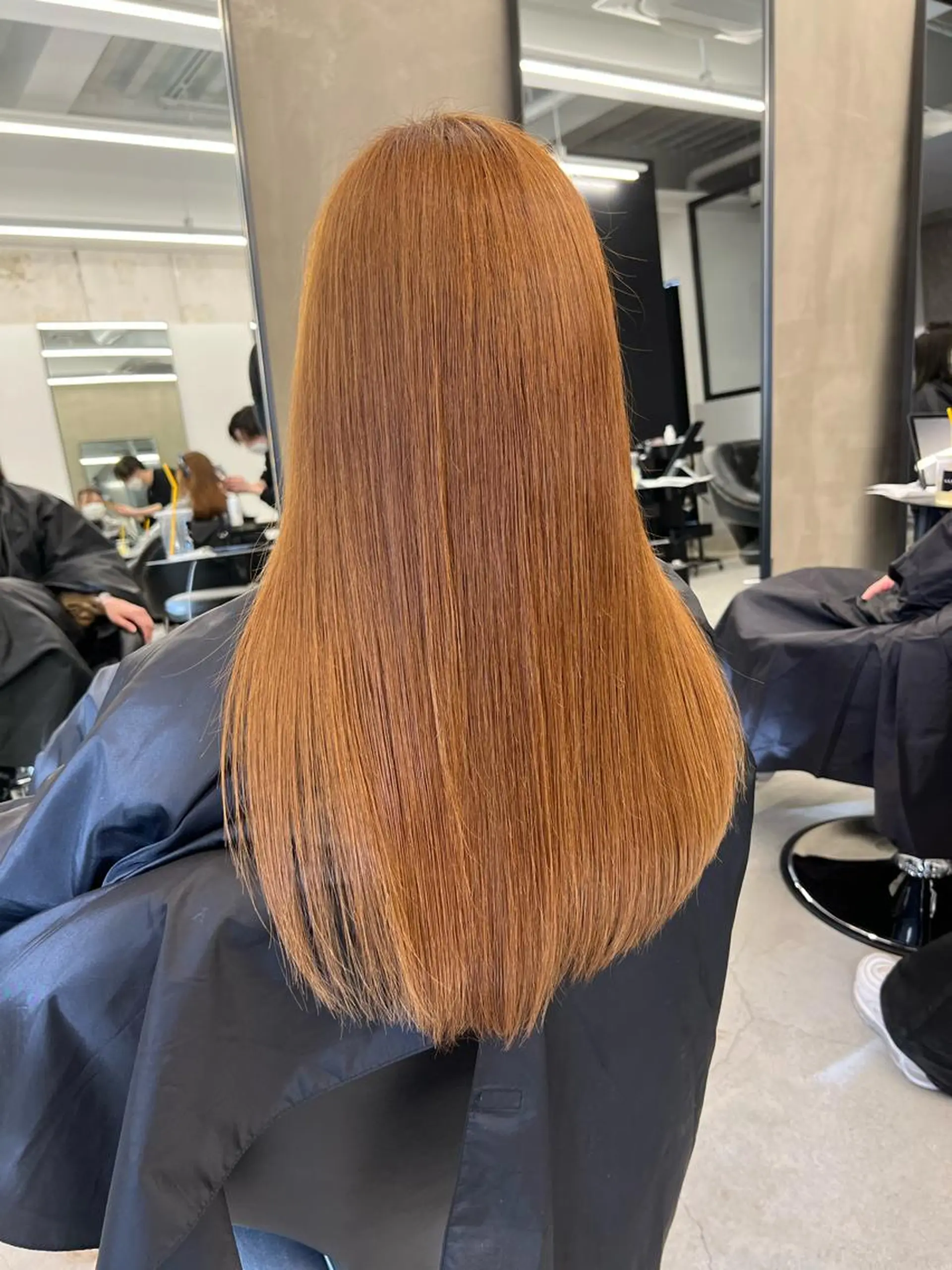 ロング カット ヘアカラー トリートメント よしのり genieeのヘアスタイル