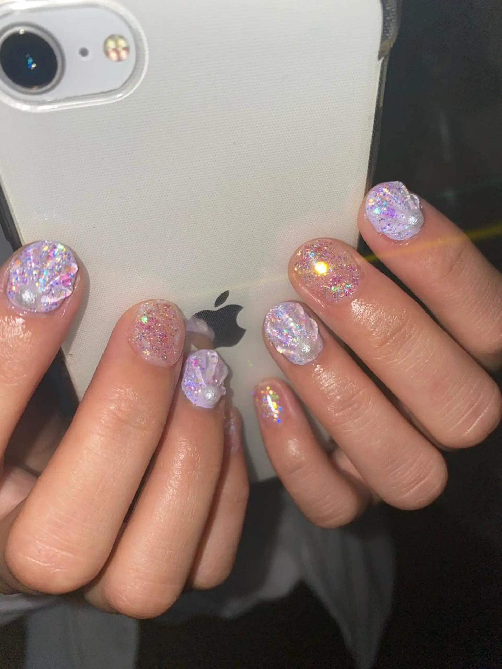 ネイル キラキラネイル 個性派／中韓ネイル SAKURAのネイルデザイン