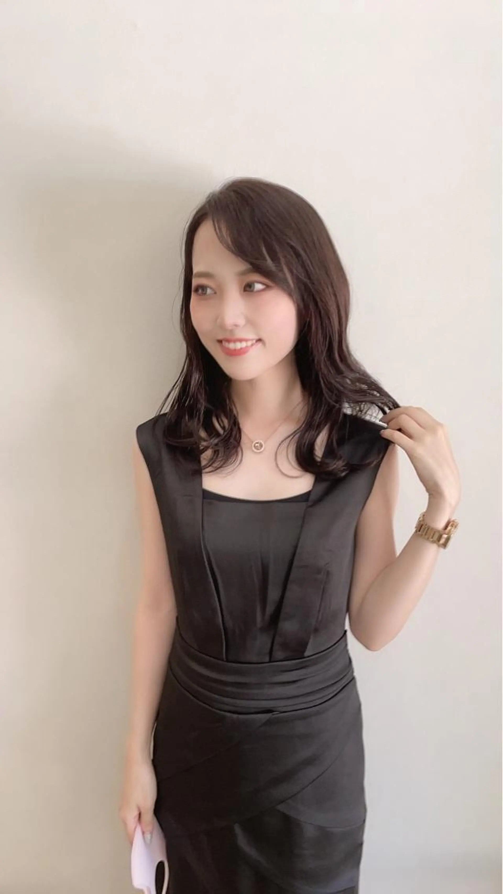 セミロング カラー 佐々木 政徳のヘアスタイル