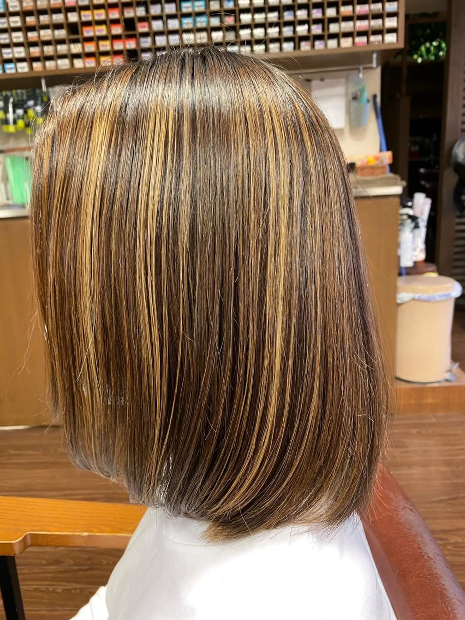 ミディアム カラー liL  hair サトウリョウタのヘアスタイル