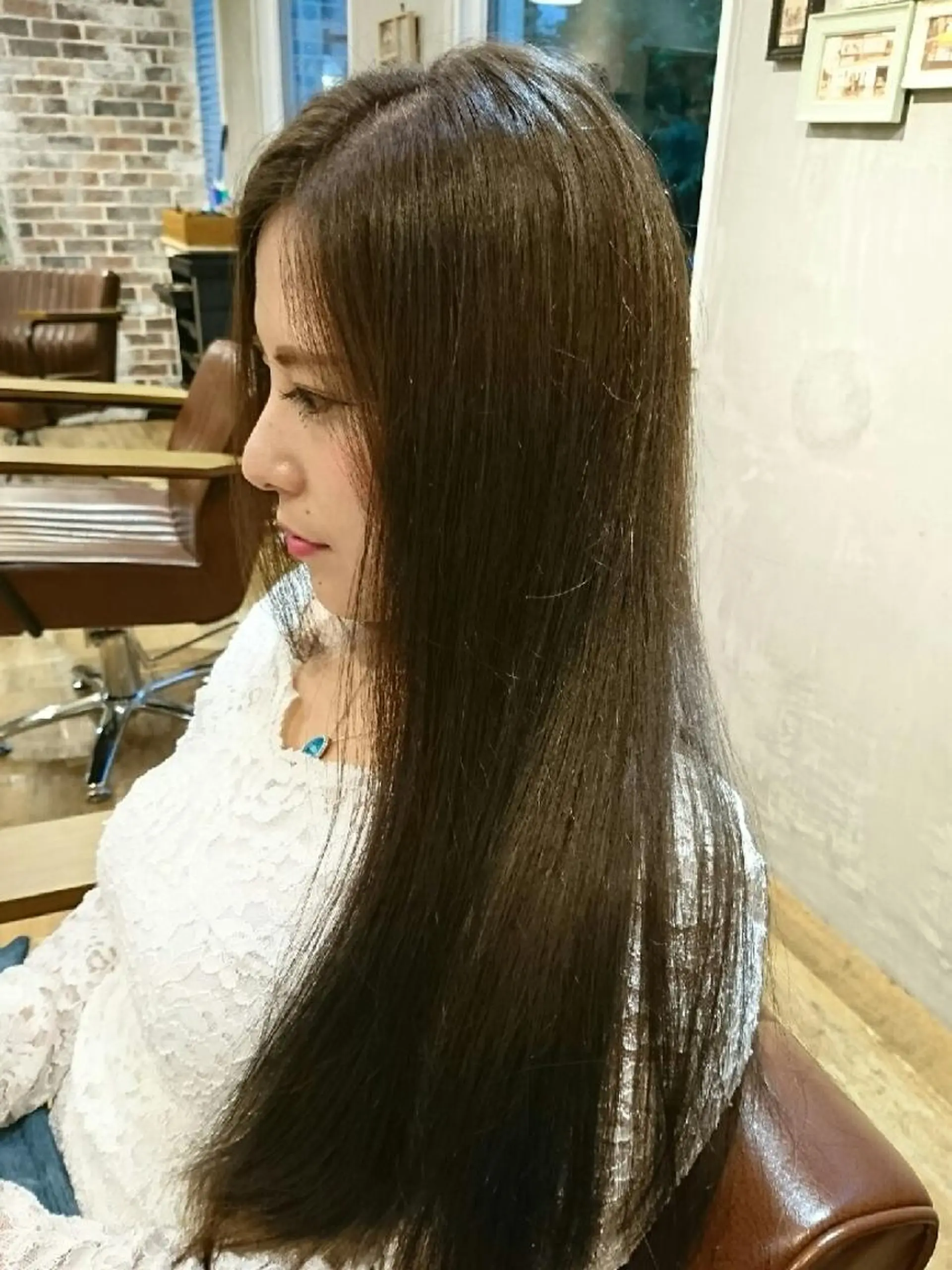 ロング カラー アッシュ ブルーカラー ブルーアッシュ 遠藤 拓馬のヘアスタイル