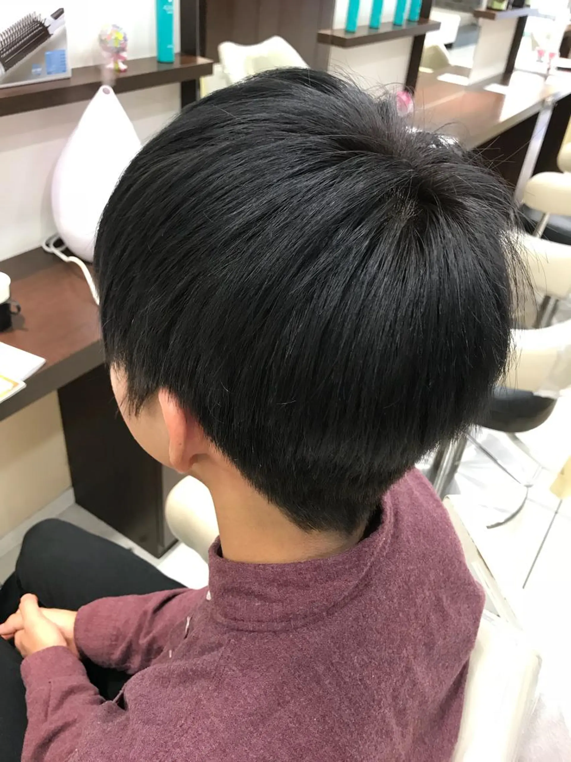 ショート 縮毛矯正/髪質改善 継続する美髪のヘアスタイル