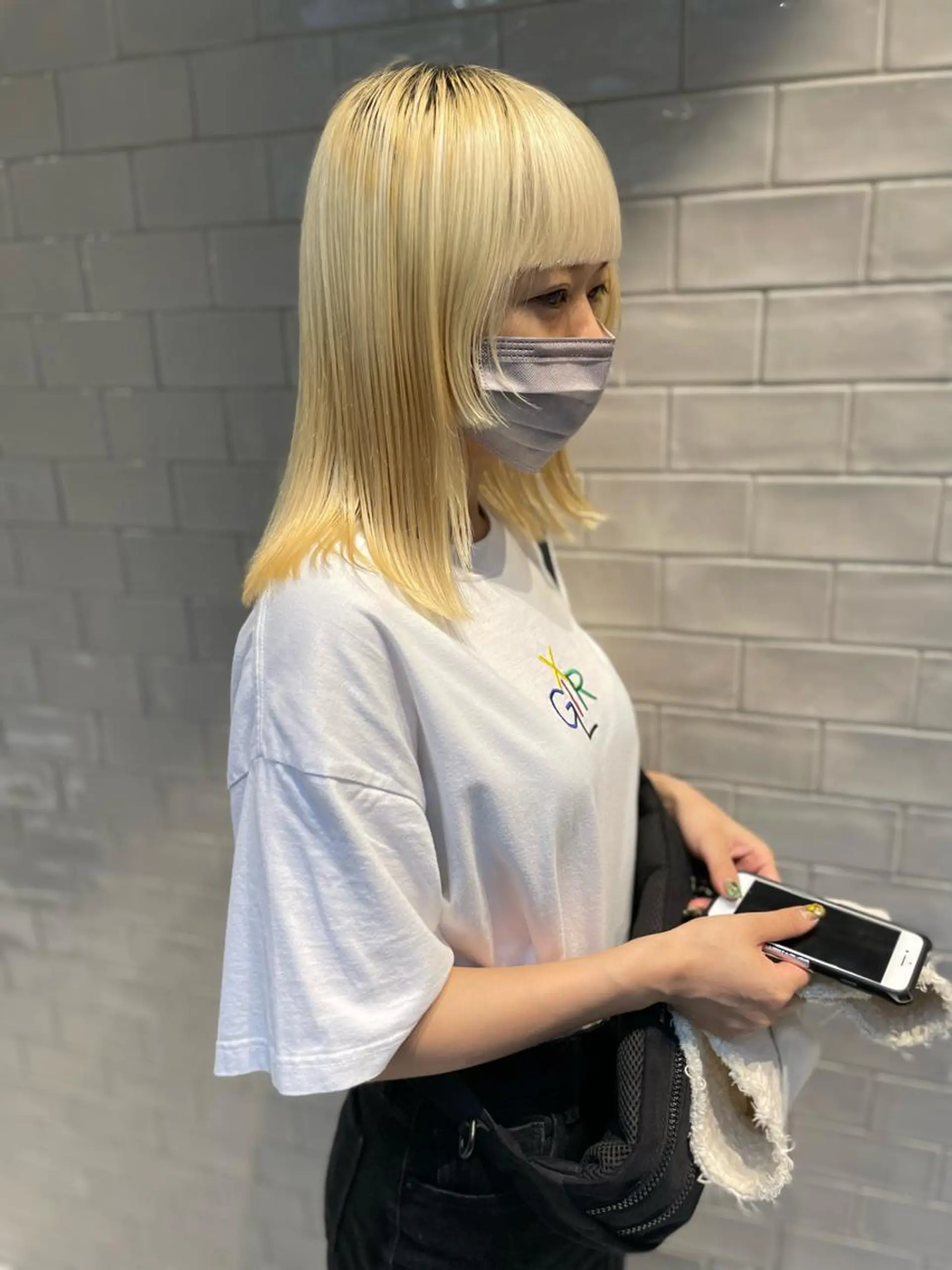 ミディアム カラー カット ヘアカラー トリートメント ブリーチ🪡 ボブ🧶レイヤーのヘアスタイル