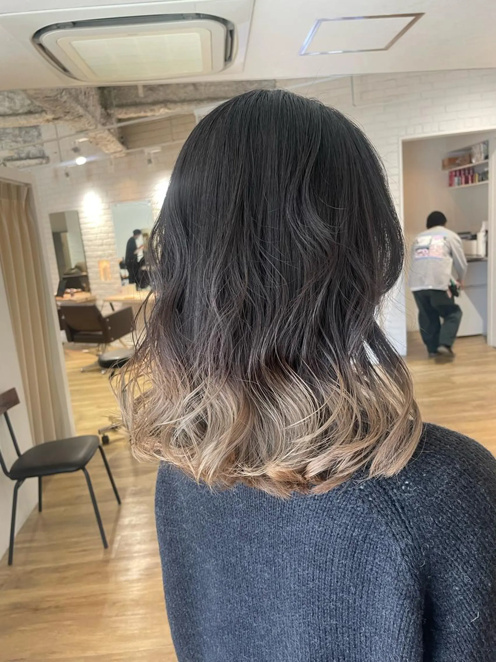 セミロング 学生 ヘアカラー N＋所属・前田 菜奈子のヘアスタイル