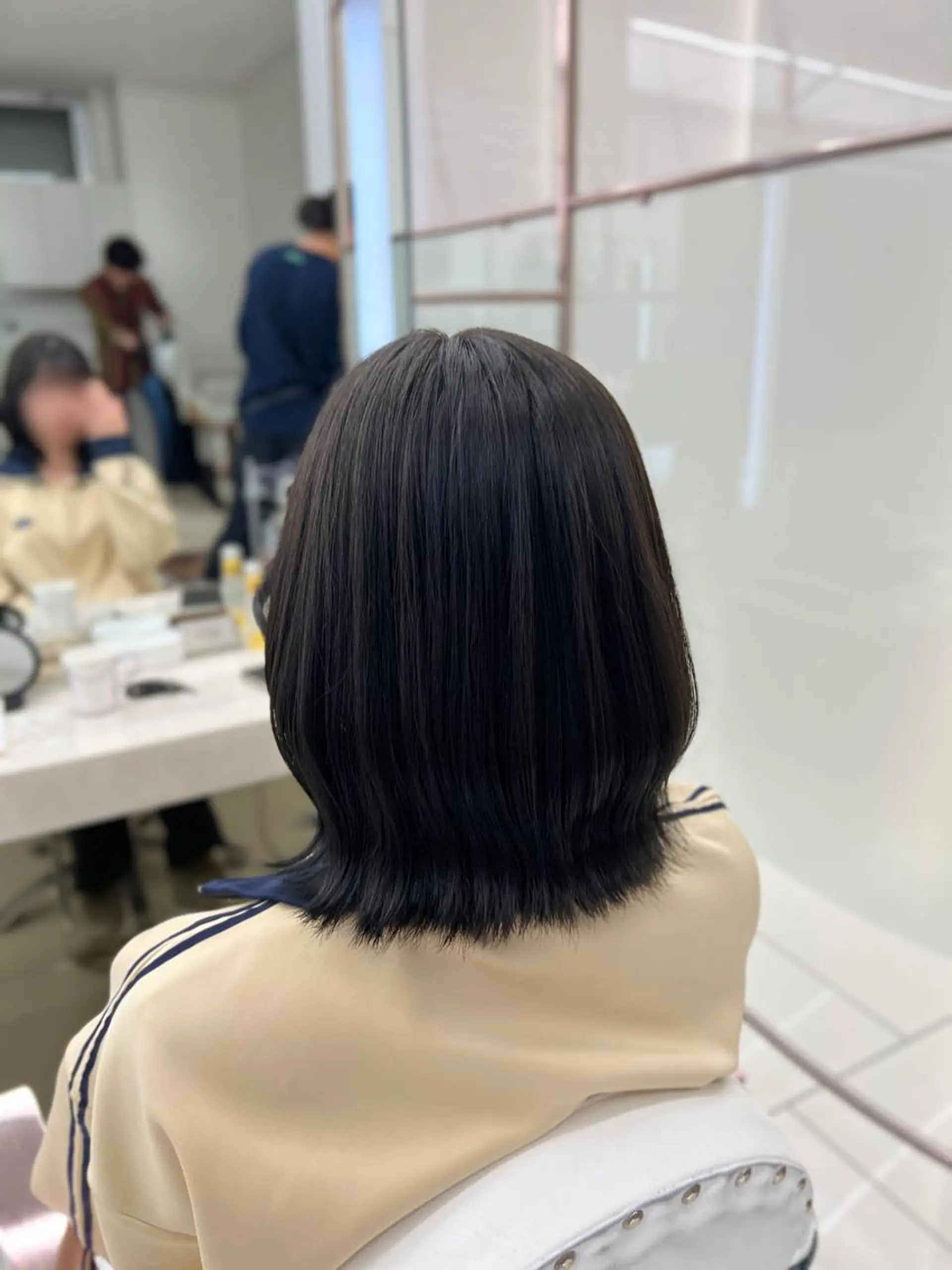 ミディアム カラー オリーブカラー COA GINZA / しずくのヘアスタイル