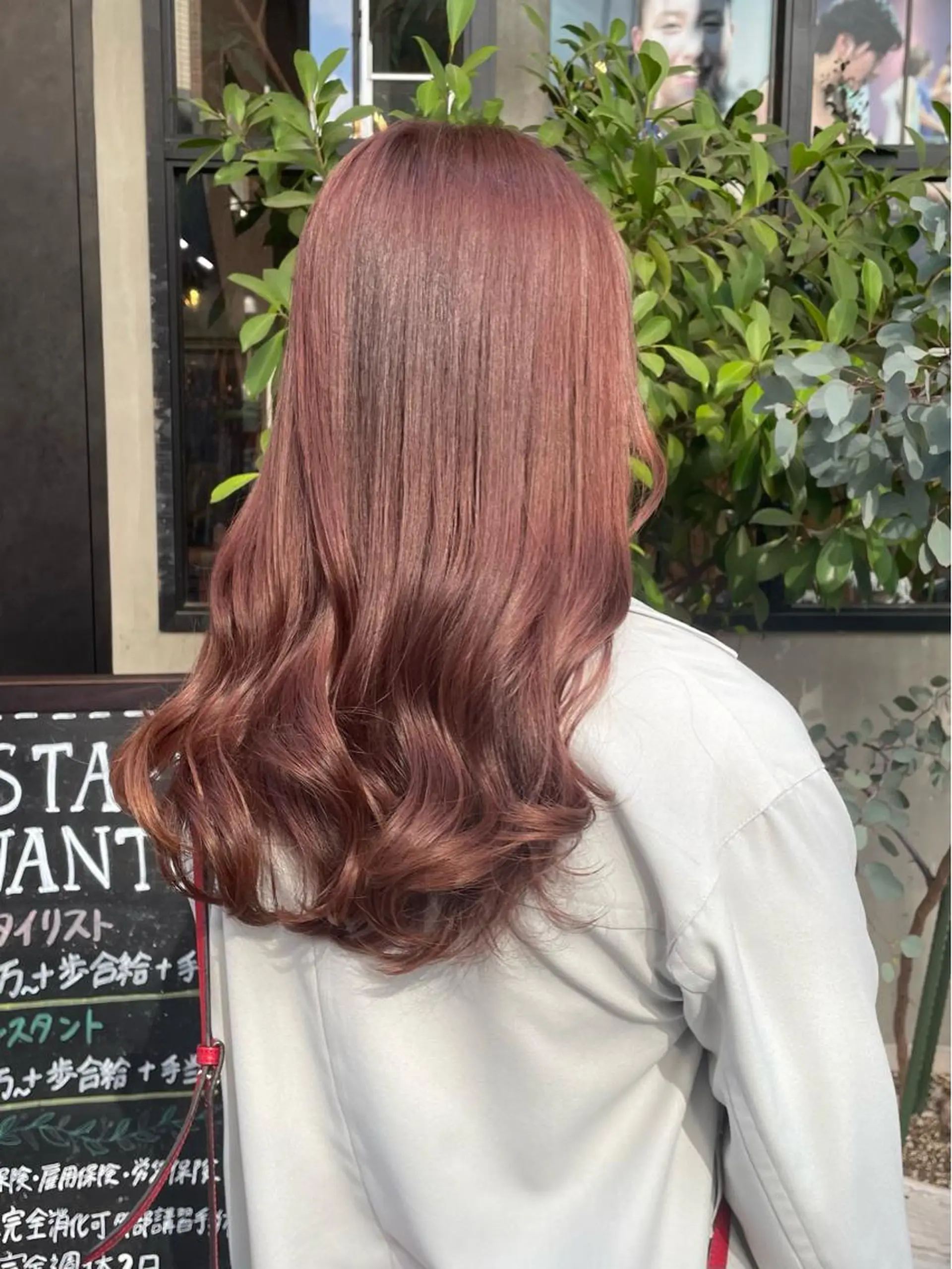 カラー ピンクカラー ヘアカラー トリートメント 竹内 春奈のヘアスタイル