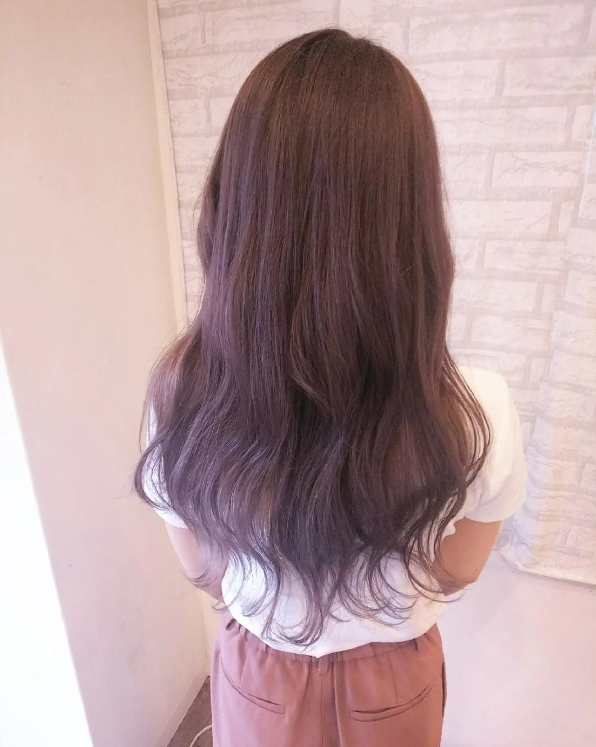 ロング カラー ベージュカラー ラベンダーカラー ラベンダーベージュ ピンクカラー ピンクラベンダー RU RIのヘアスタイル