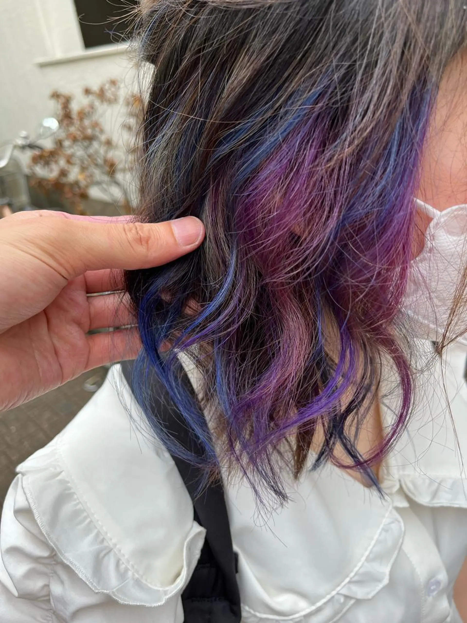 ミディアム カラー ショートボブ ボブレイヤー アッシュ バレイヤージュ ミストバング カット ヘアカラー トリートメント 原宿サロン代表 デザインカラー伊藤卓のヘアスタイル