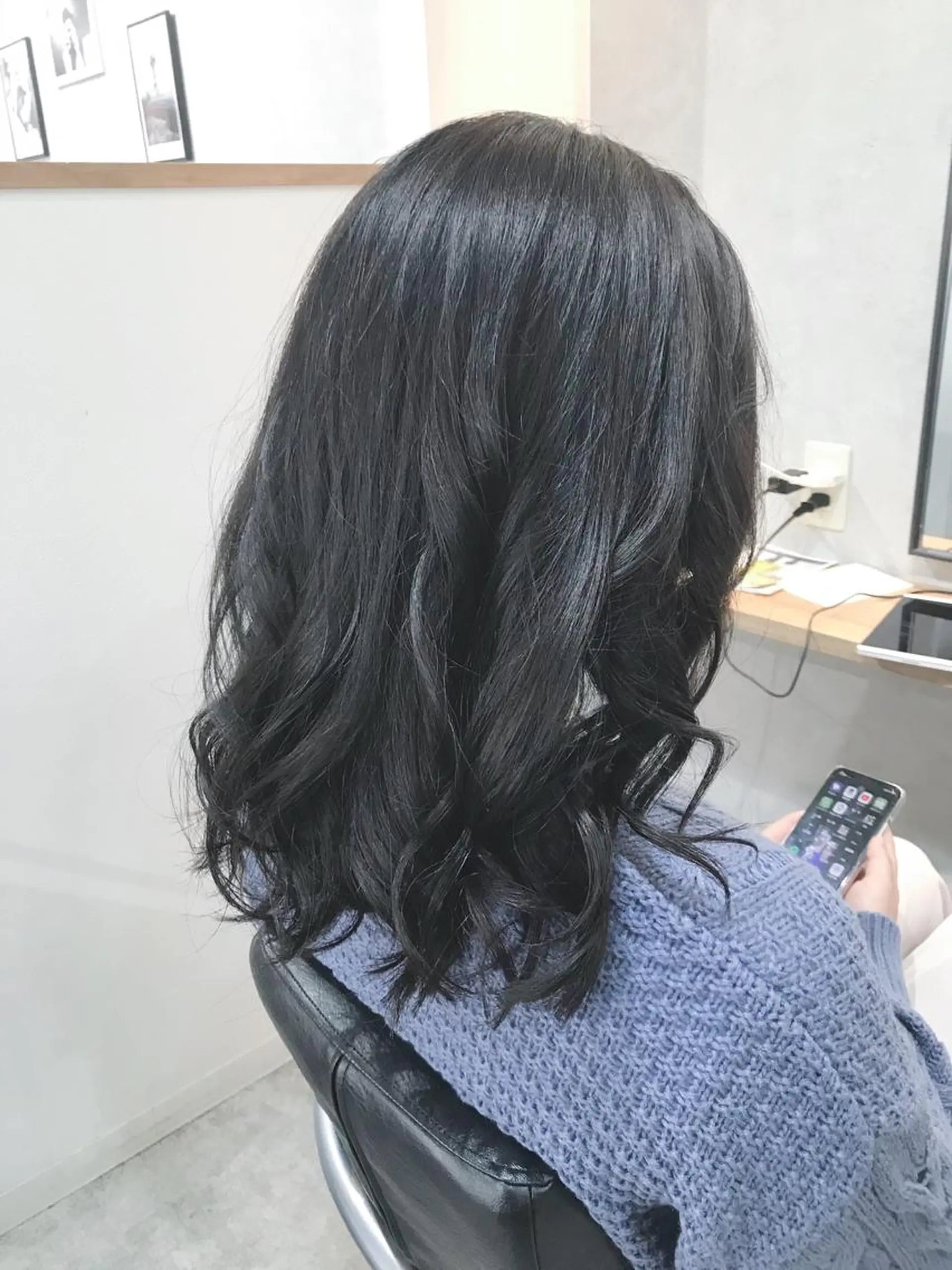 ミディアム カラー アディクシーカラー 川崎 龍馬のヘアスタイル