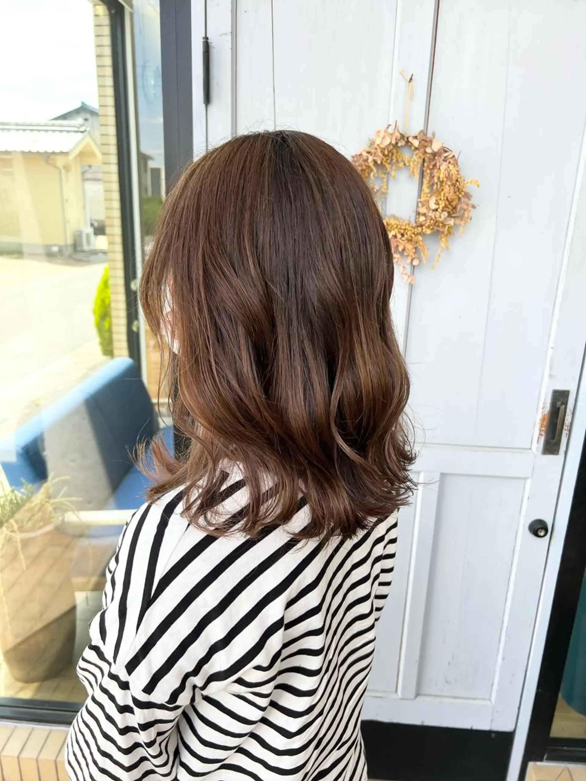 ミディアム ヘアカラー トリートメント 堀 望美のヘアスタイル