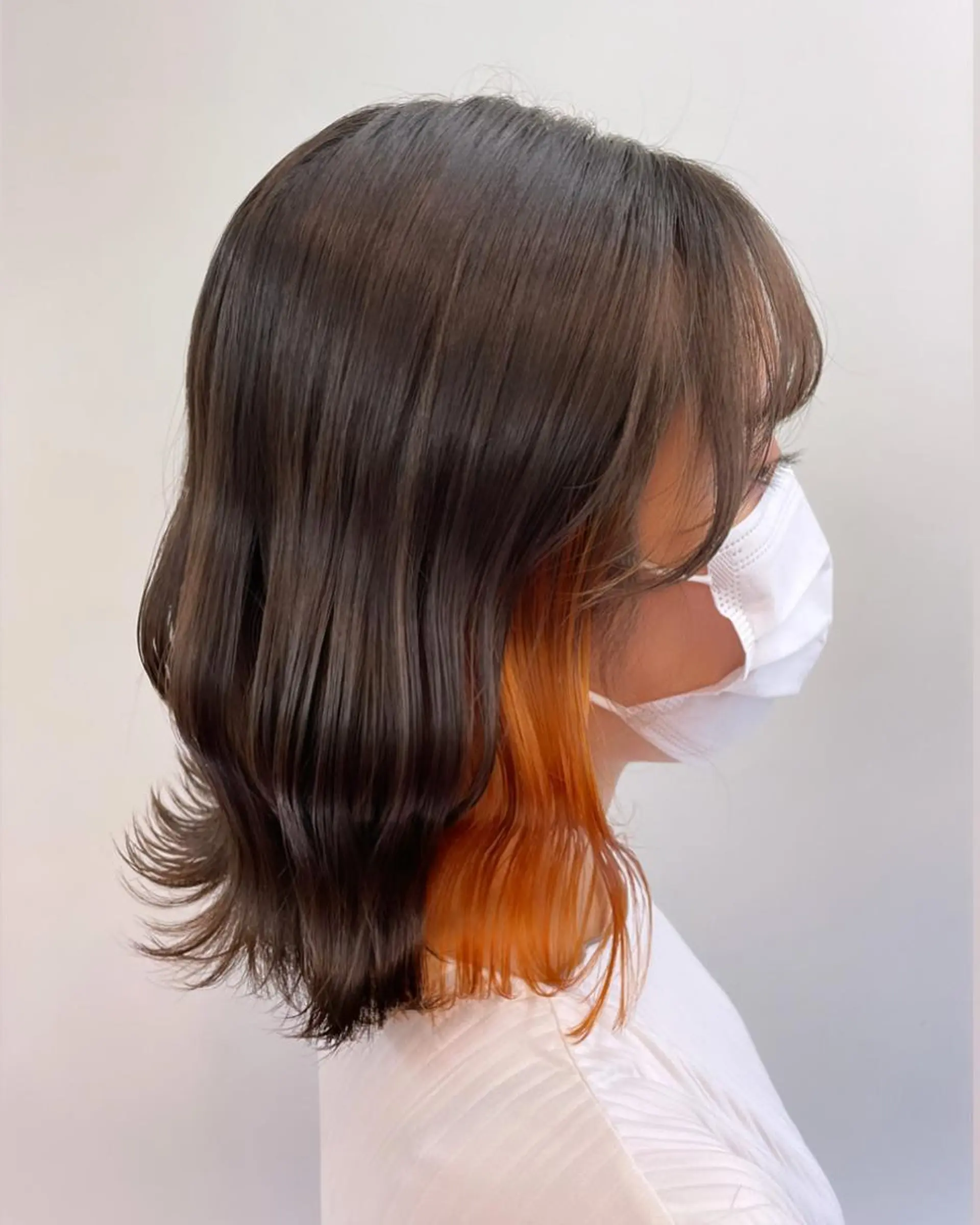 ミディアム カット ヘアカラー 近藤 楓花のヘアスタイル