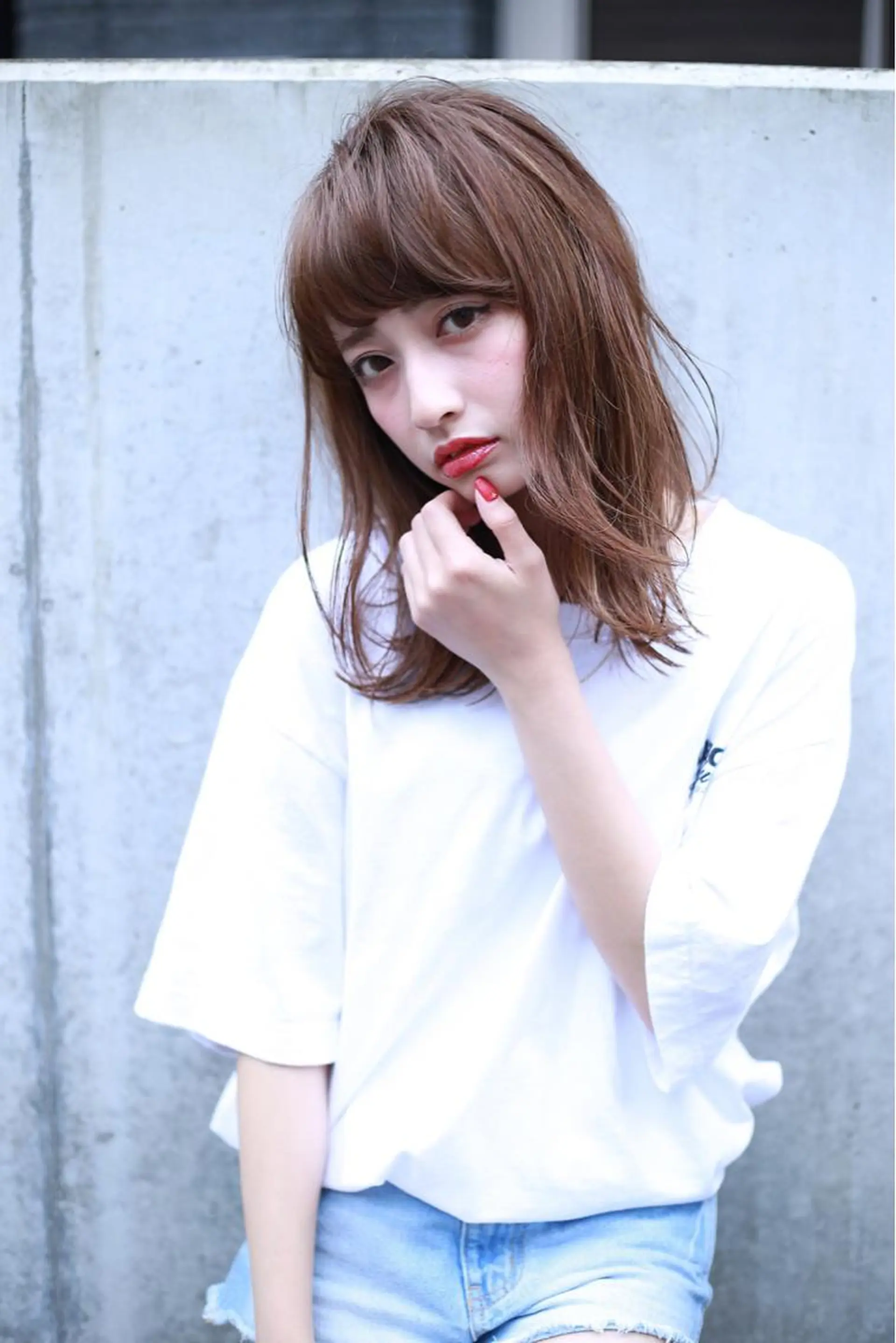 ミディアム カラー ryota .のヘアスタイル