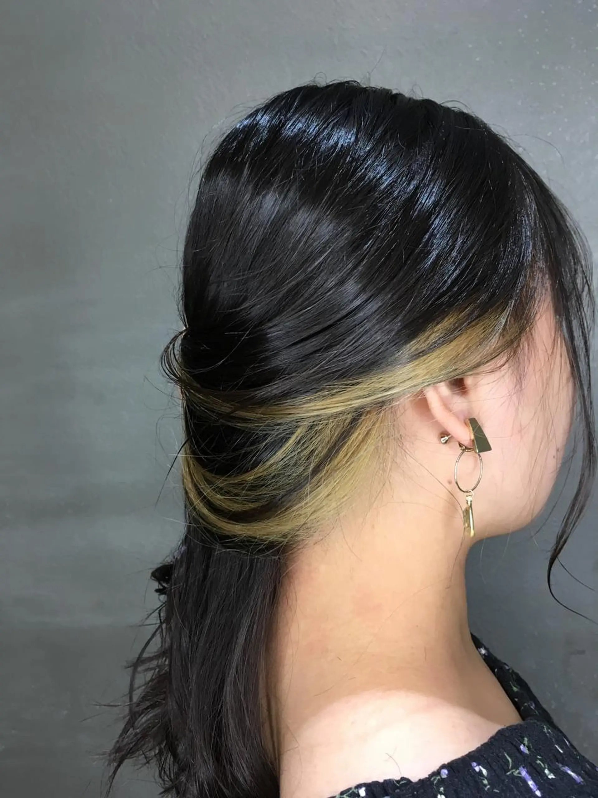 セミロング カラー カット ヘアカラー edge.所属・くまがい みゆ【edge.】のヘアスタイル