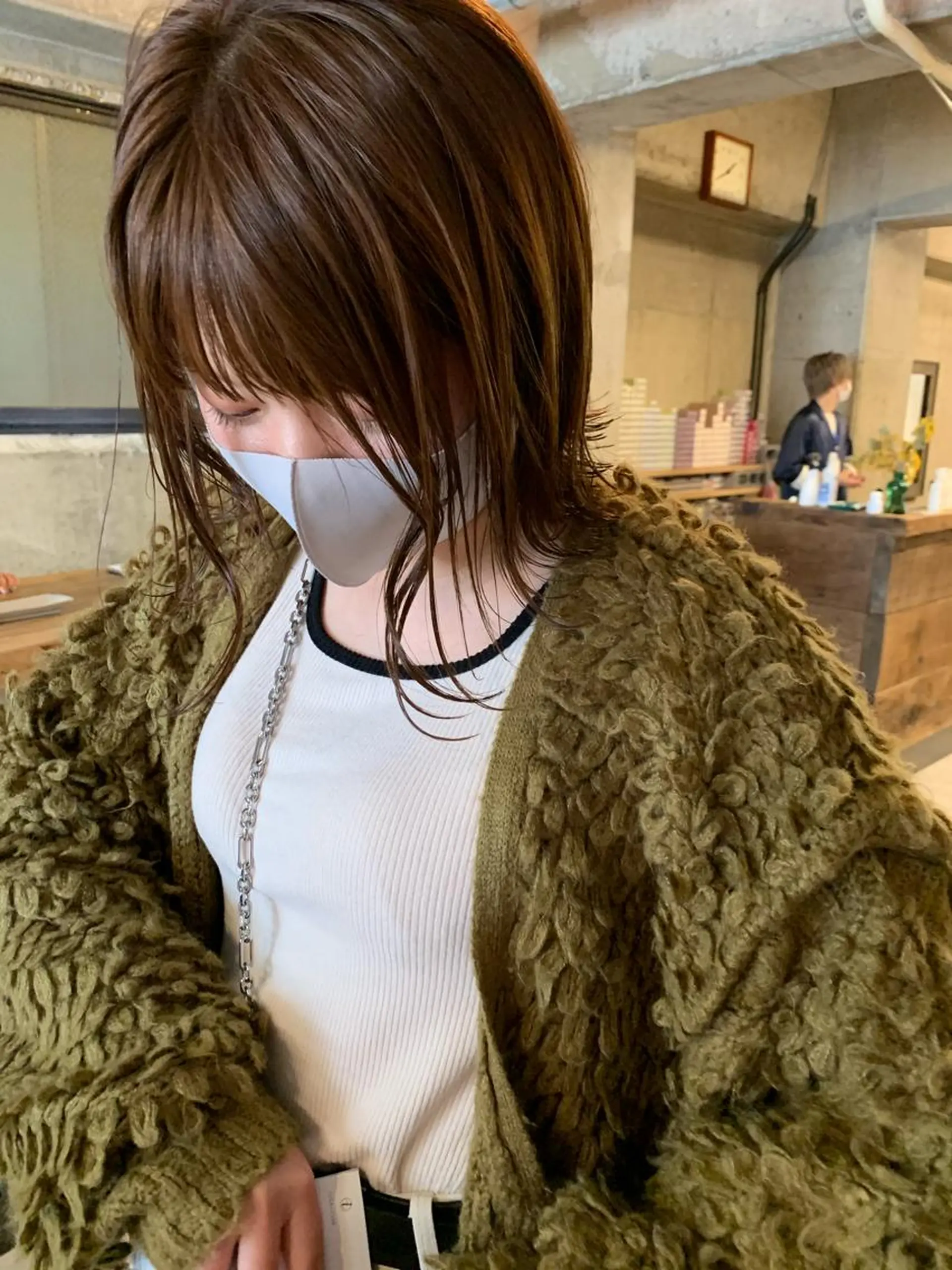 ショート カラー ボブ カット ヘアカラー トリートメント SALOWIN 名古屋名駅店所属・パーマ/パーマ落とし /藤木舜太のヘアスタイル