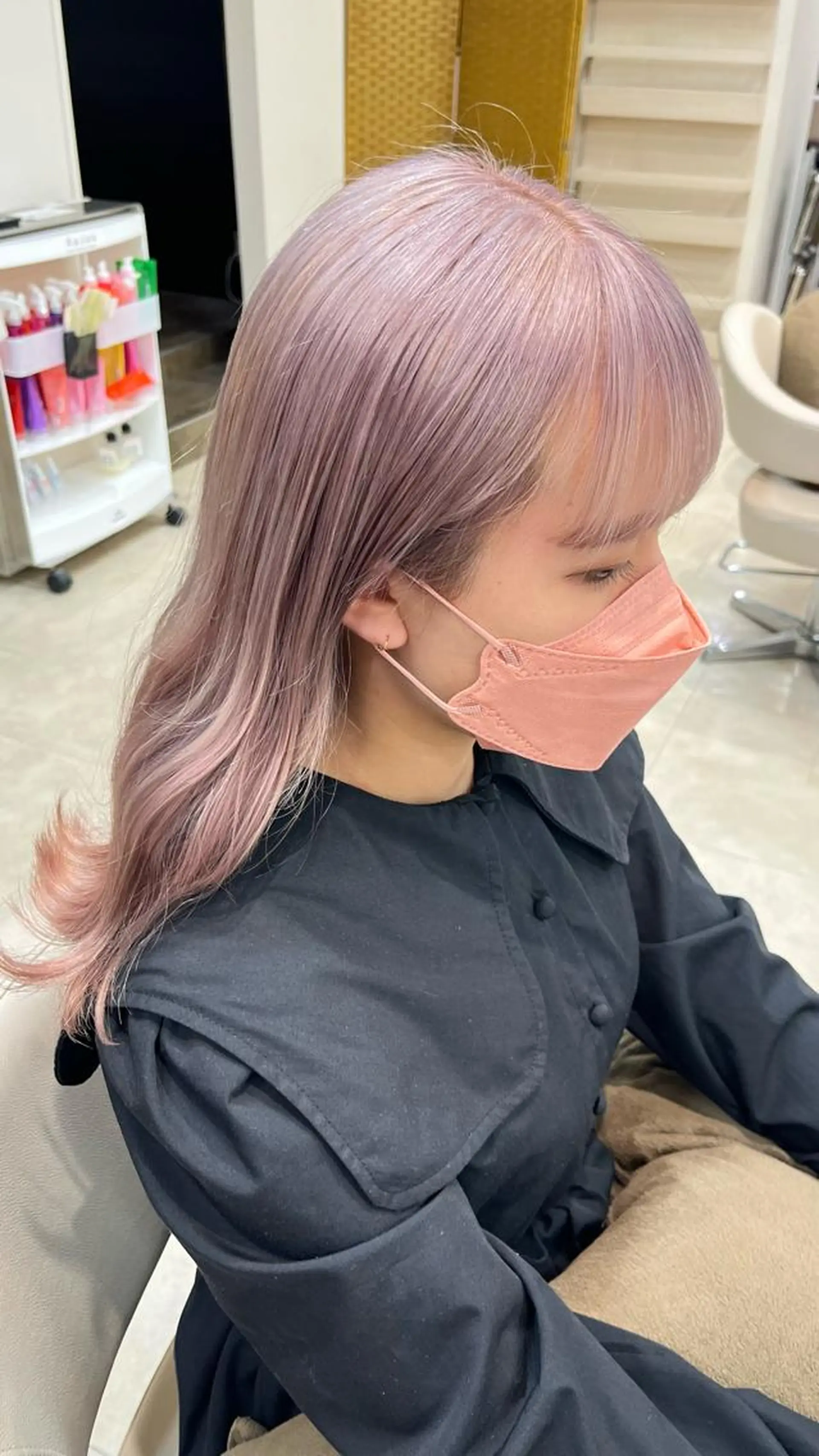 セミロング カラー 暖色専門美容師🎀 お客様満足度◎のヘアスタイル