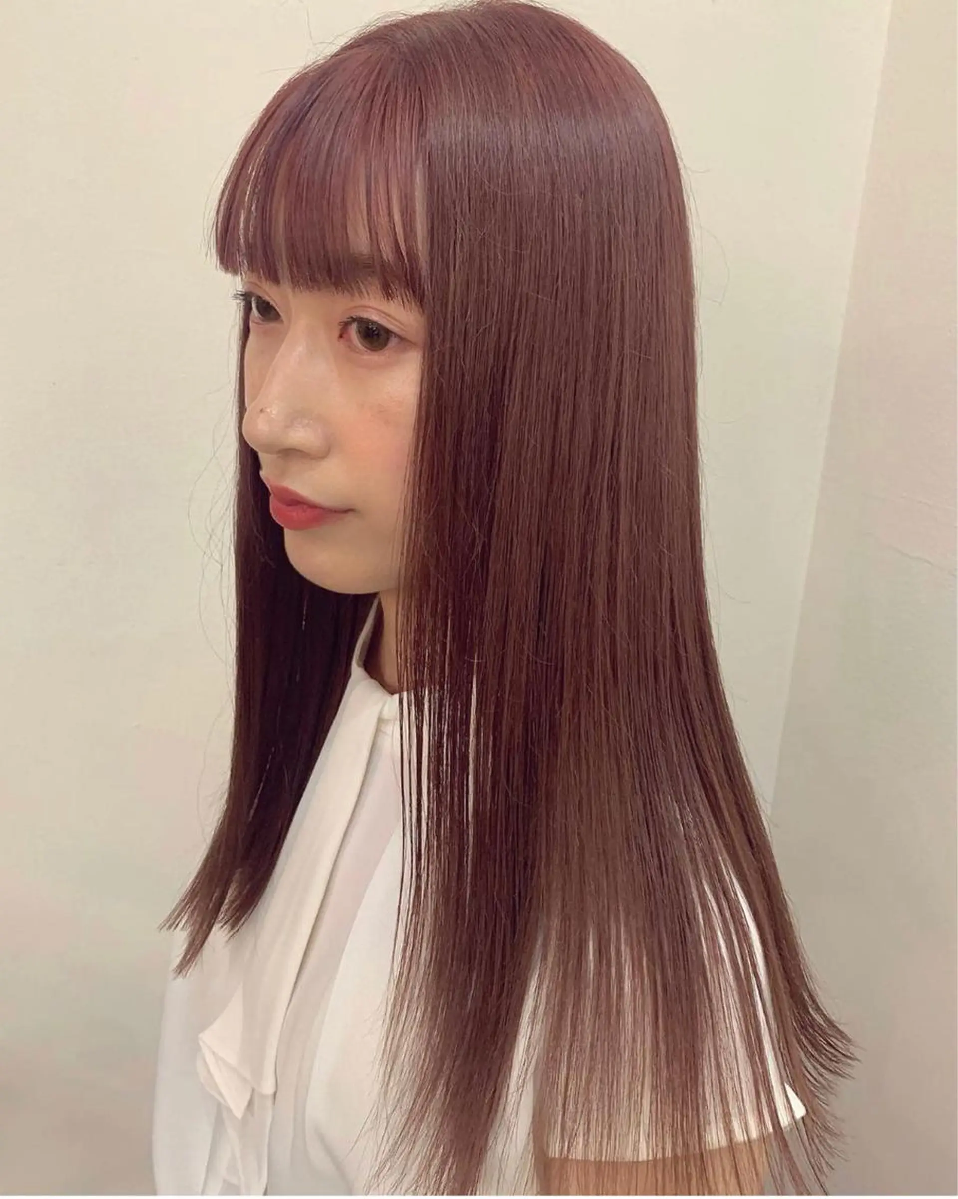 ロング ヘアカラー トリートメント まろやか透明感カラー ♡MANAのヘアスタイル