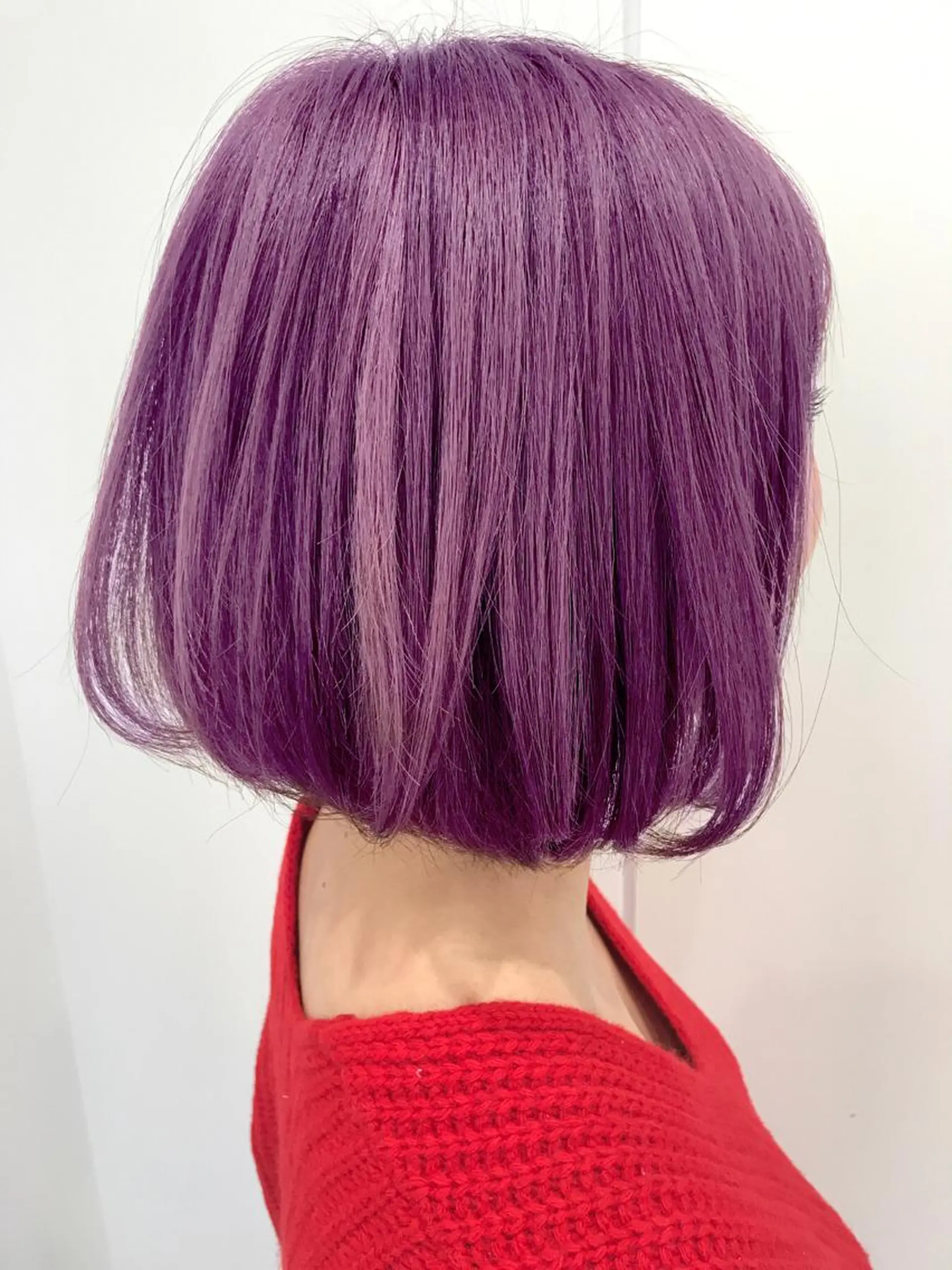 ショート カラー パープルカラー インナーエクステ渋谷 🦋KAJIのヘアスタイル