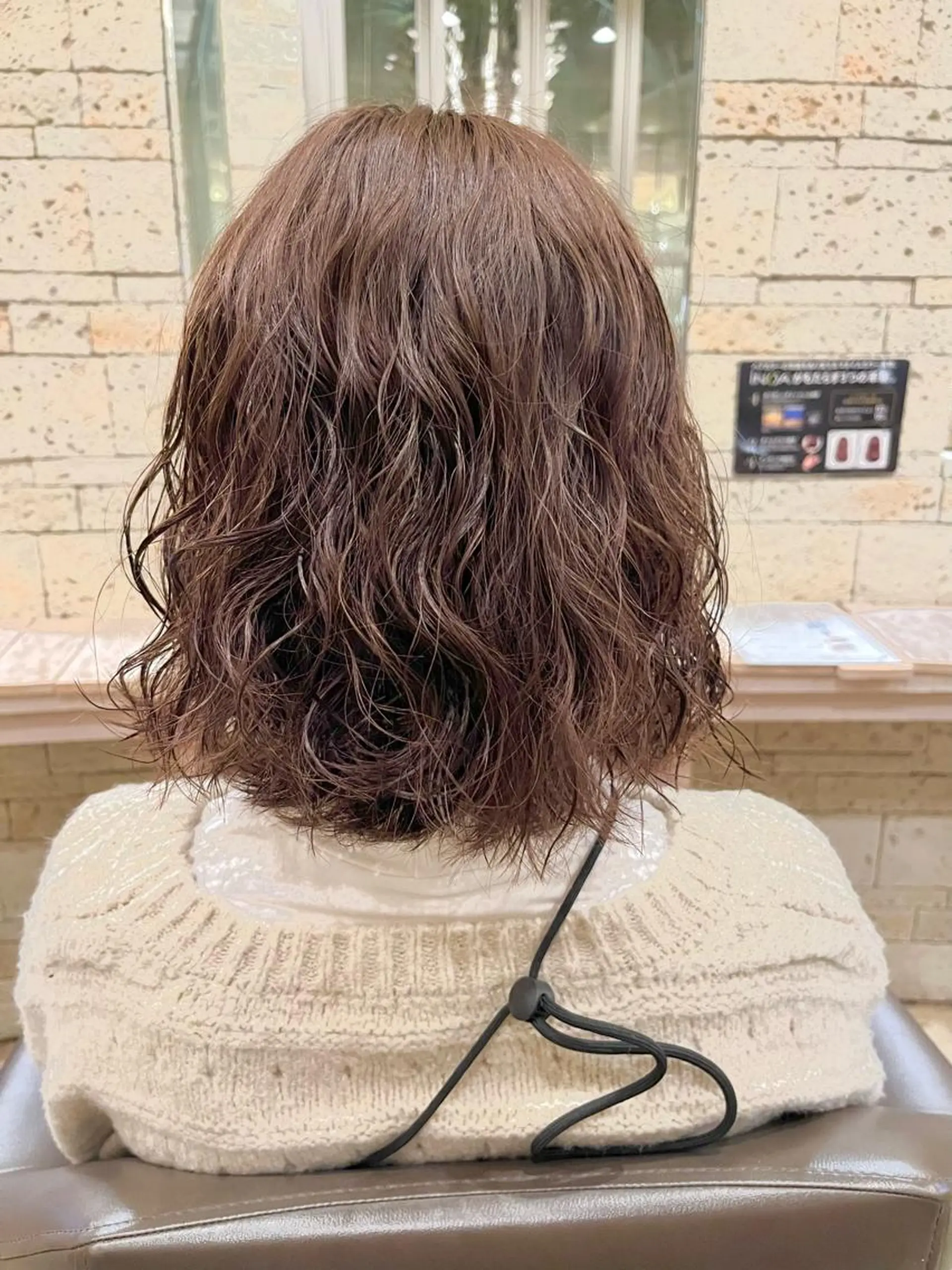 ショート パーマ ボブ スパイラルパーマ 井内 亮次のヘアスタイル