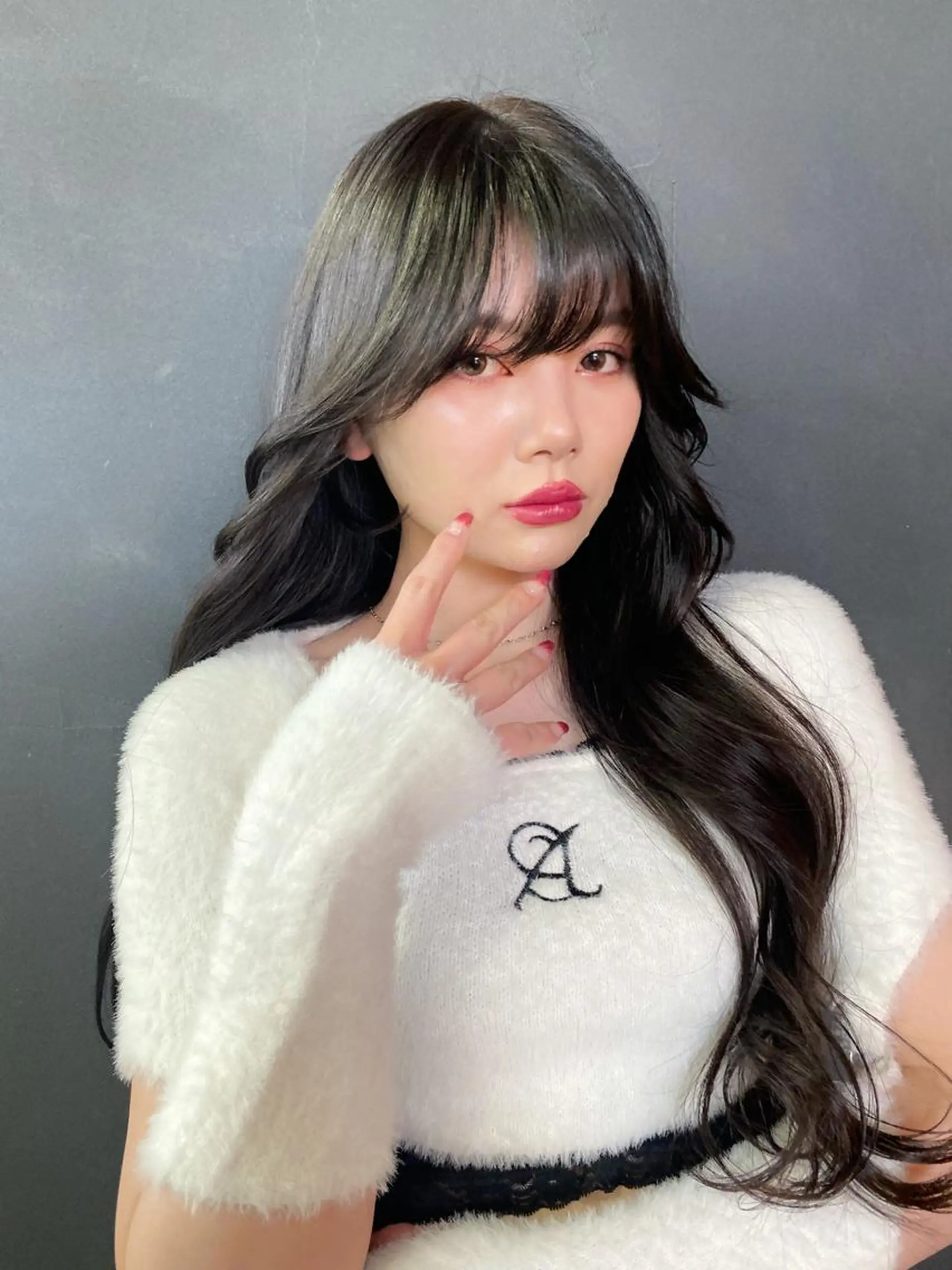 ロング カット レイヤーカット カノン🩷のヘアスタイル