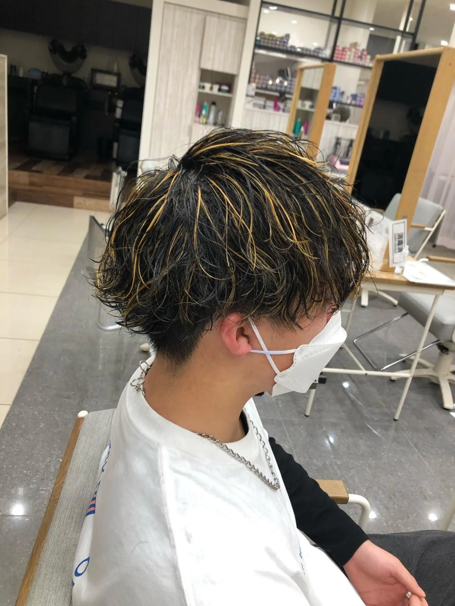 ショート 太白区/白髪ぼかし ハイライト/千葉達人のヘアスタイル